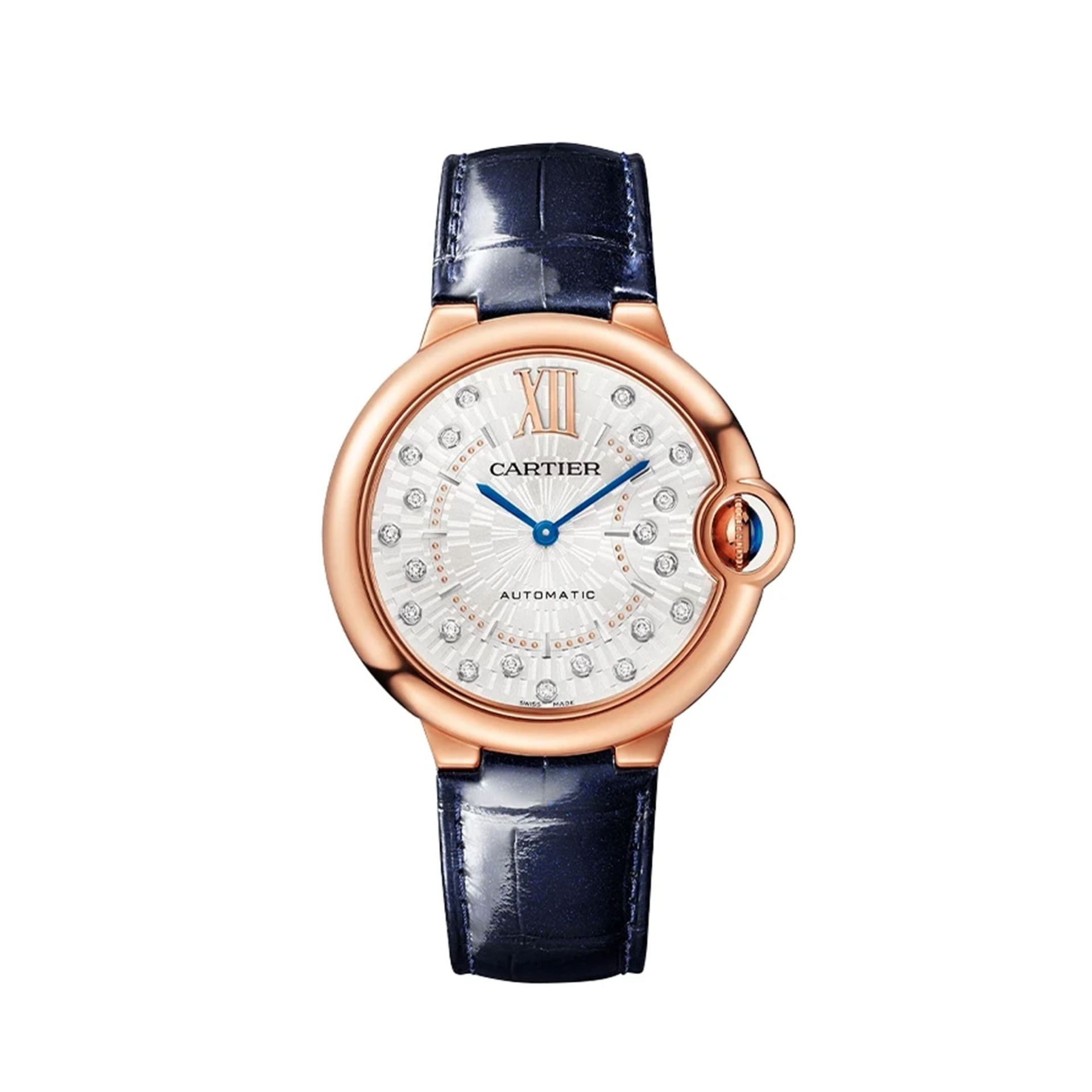 CARTIER Ballon Bleu De Cartier, Oro Rosa, Pelle 36 MM WGBB0053