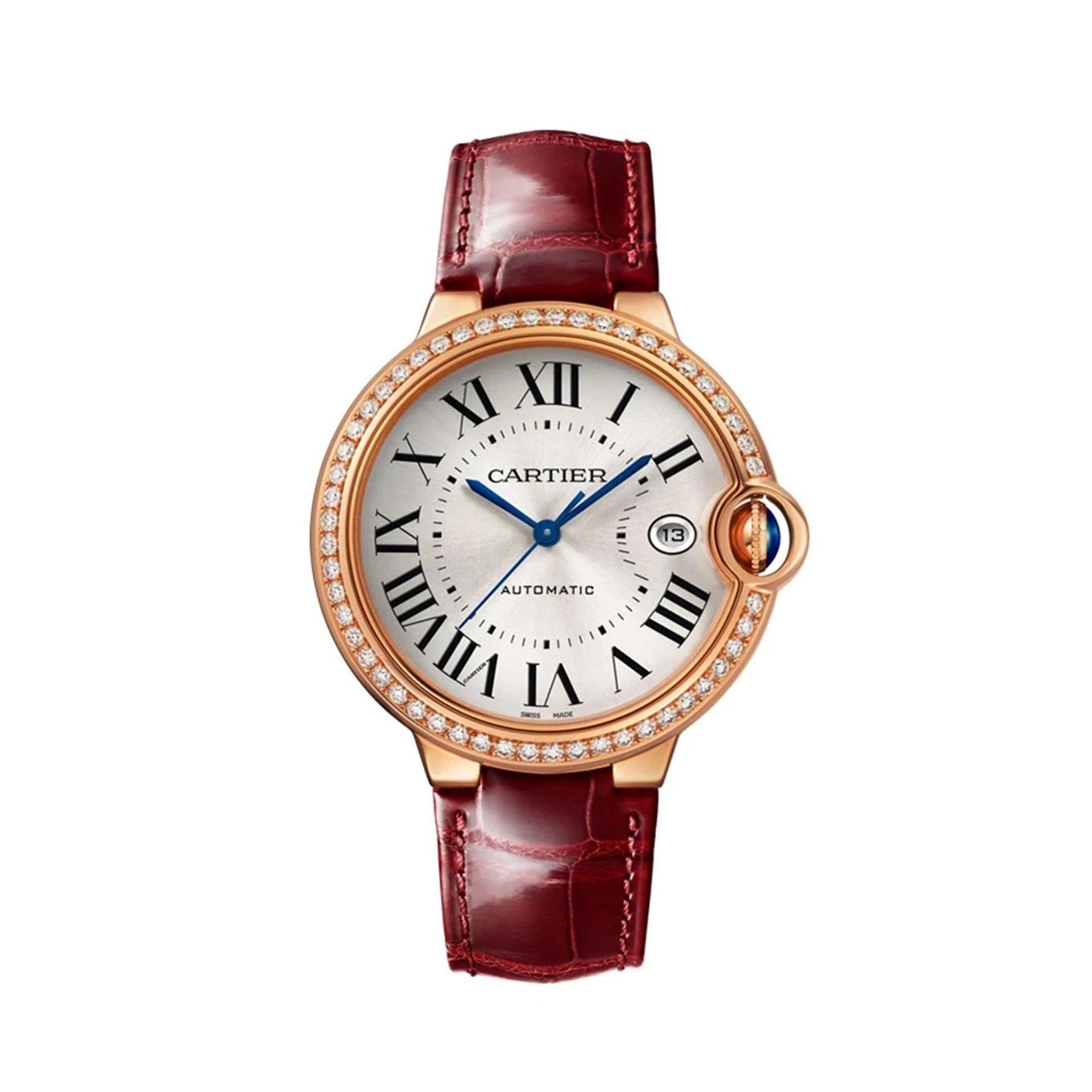 CARTIER Ballon Bleu De Cartier, Oro Rosa, Pelle 40 MM WJBB0056