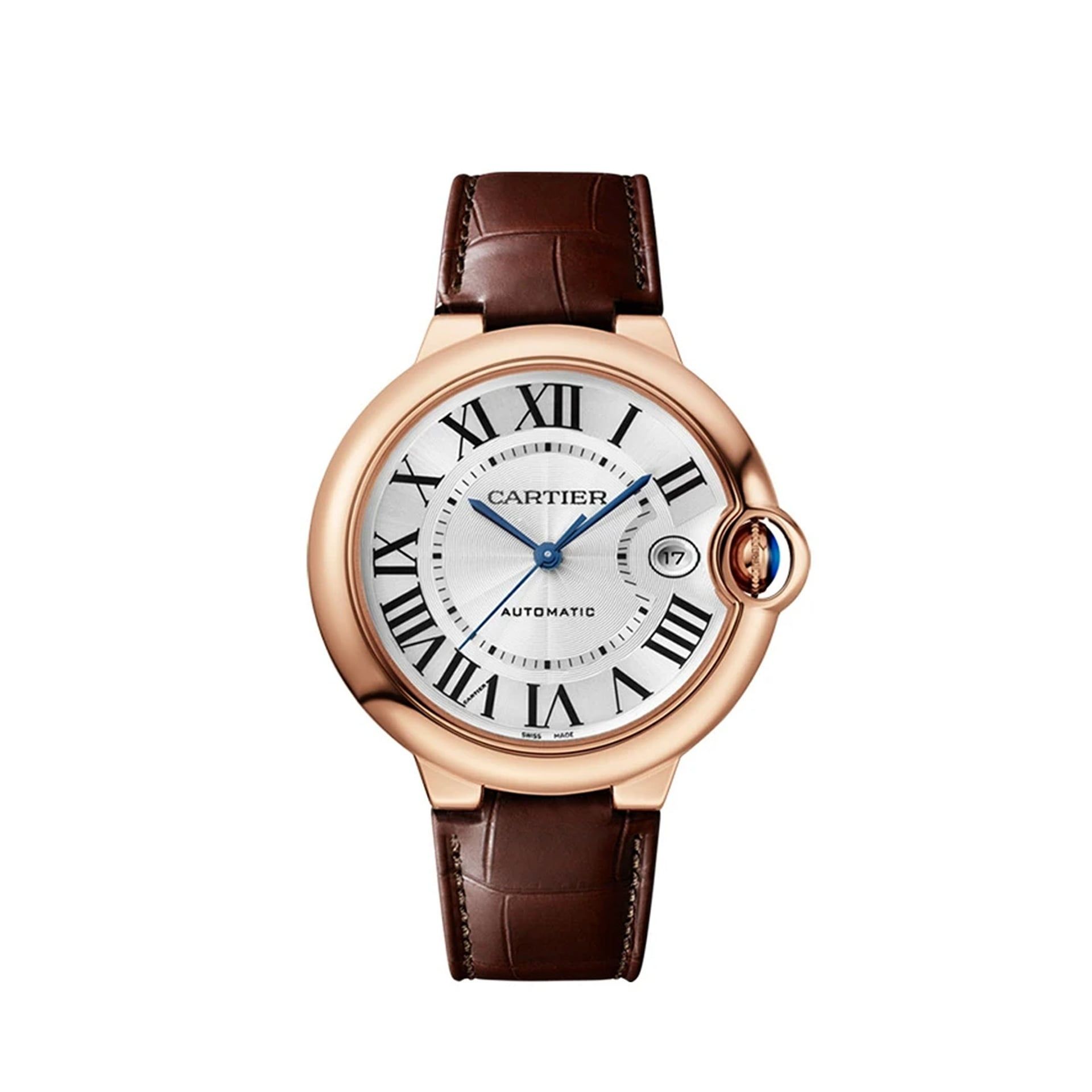 CARTIER Ballon Bleu De Cartier, Oro Rosa, Pelle 40 MM WGBB0035