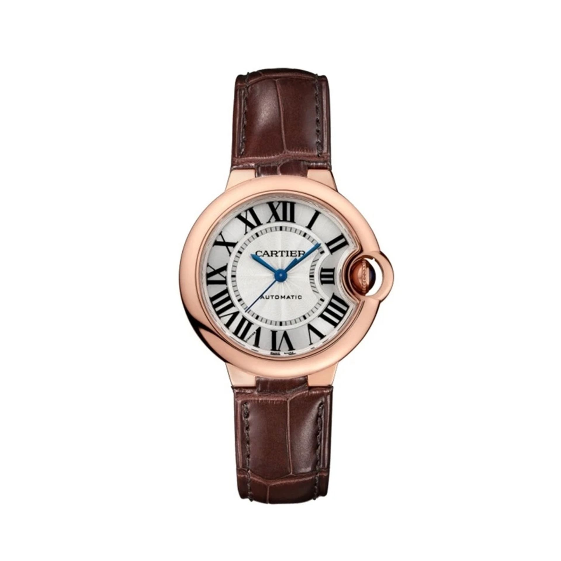CARTIER Ballon Bleu De Cartier, Oro Rosa, Pelle 33 MM W6920097