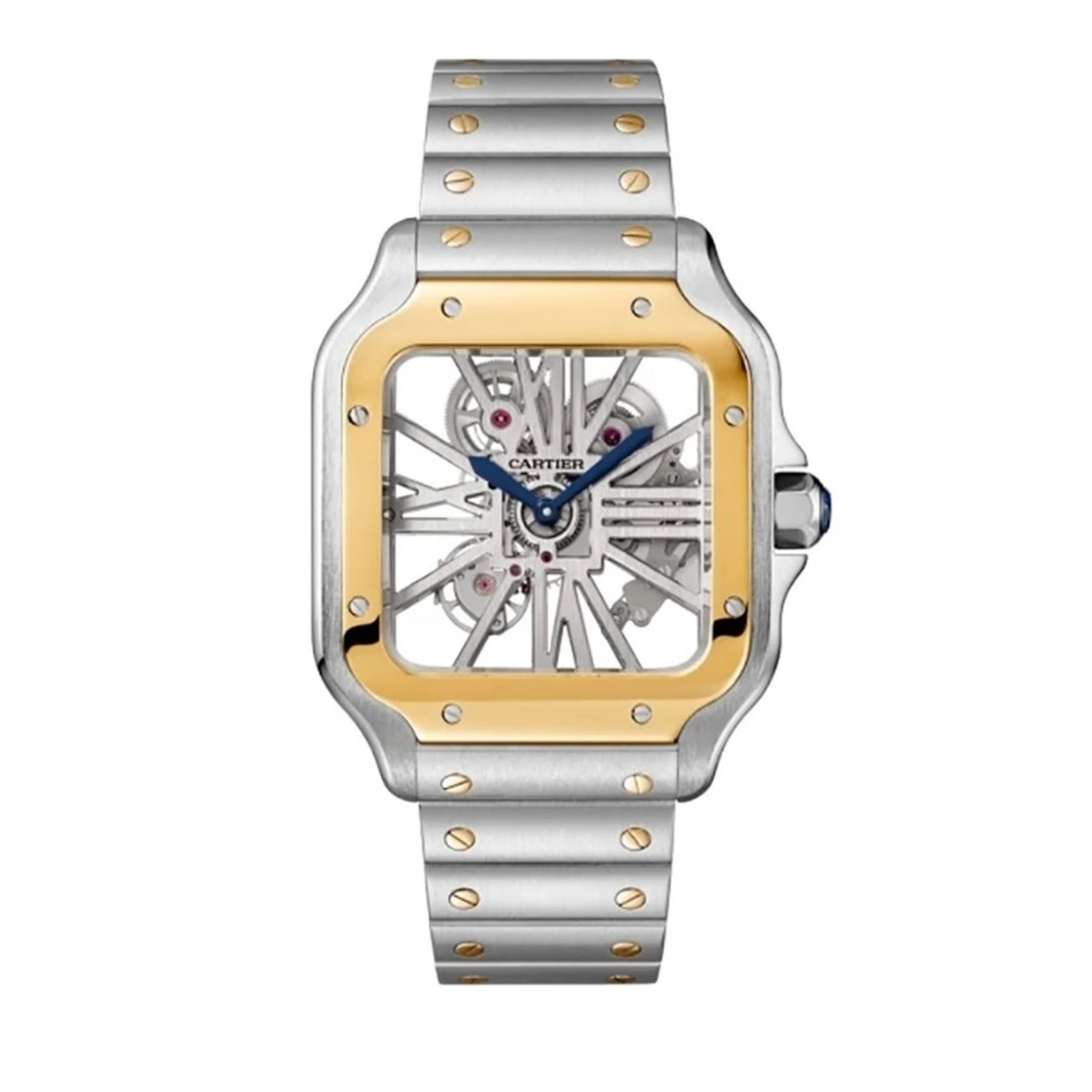 CARTIER Santos De Cartier Modello Grande, Oro Giallo e Acciaio 40 MM WHSA0019