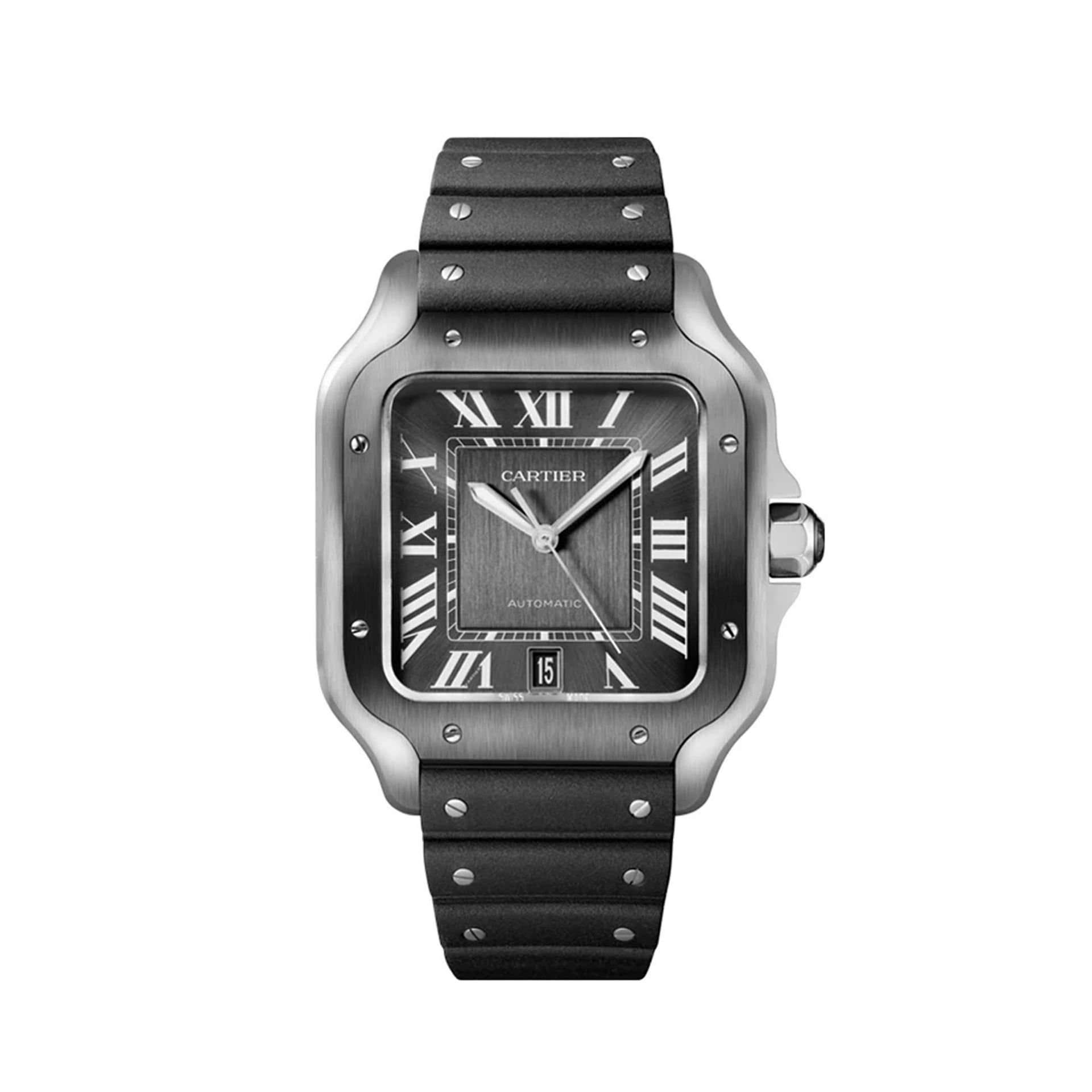 CARTIER Santos De Cartier Modello Grande, Acciaio 39.8 MM WSSA0037