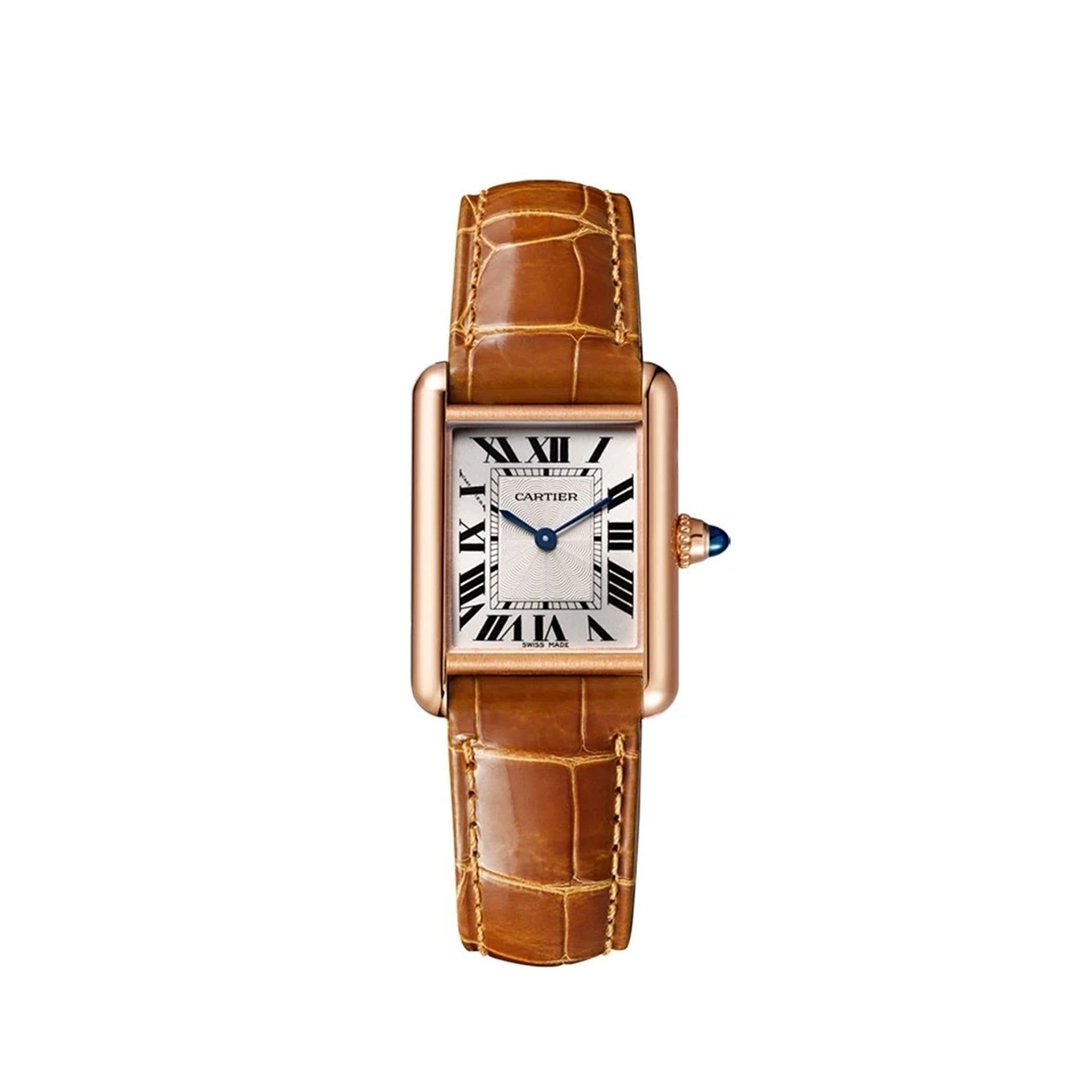 CARTIER Tank Louis Cartier Modello Piccolo, Oro Rosa, Pelle 29.5 X 22  MM WGTA0010