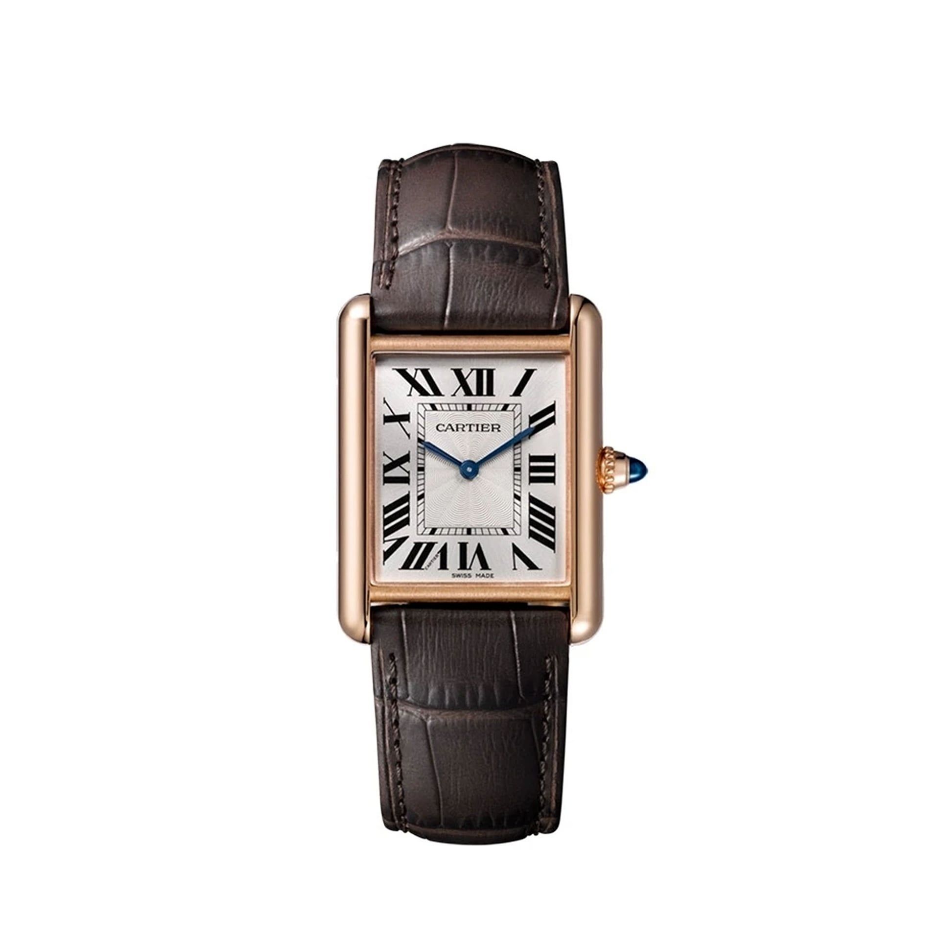 CARTIER Tank Louis Cartier Modello Grande, Oro Rosa, Pelle 34 X 25.5  MM WGTA0011