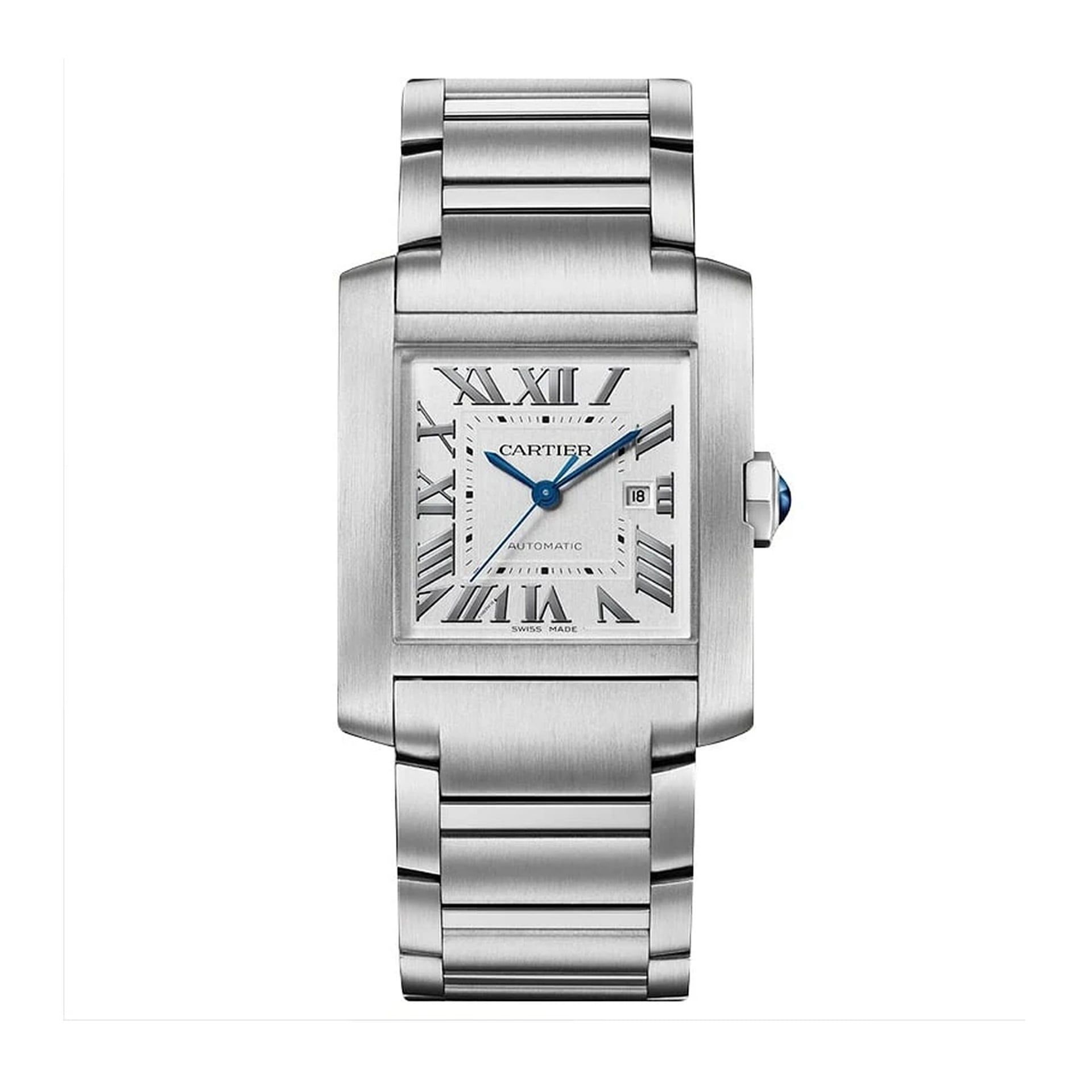 CARTIER Tank Française Modello Grande, Acciaio 36.7 X 30.5 MM WSTA0067