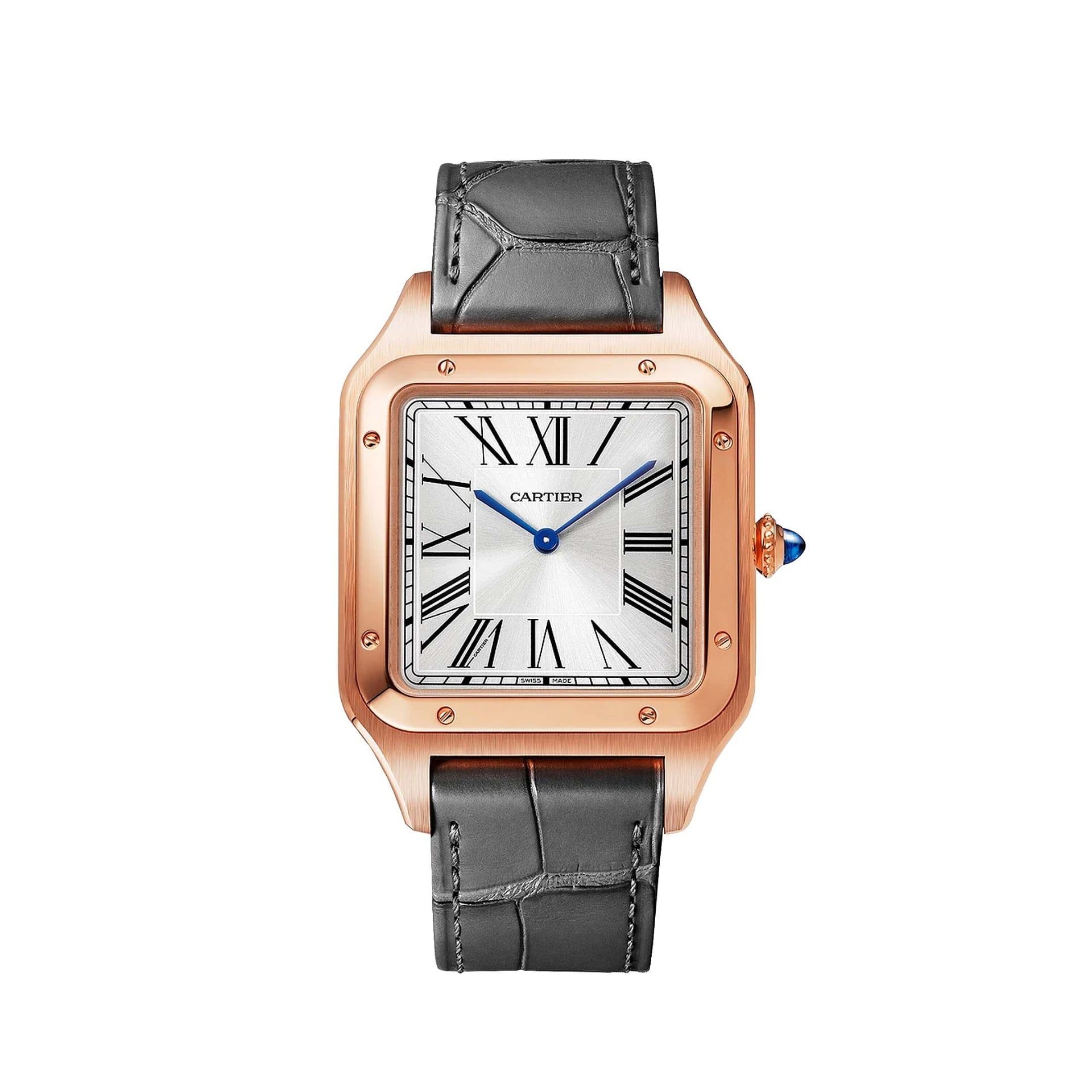 CARTIER Santos-Dumont Modello XL, Oro Rosa, Pelle 46.6 x 33.9 MM WGSA0032