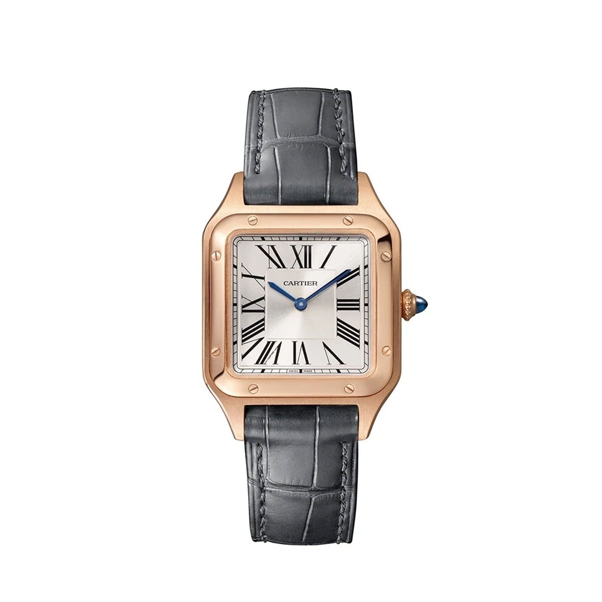 CARTIER Santos-Dumont Modello Piccolo, Oro Rosa, Pelle 38 X 27,5 MM WGSA0022