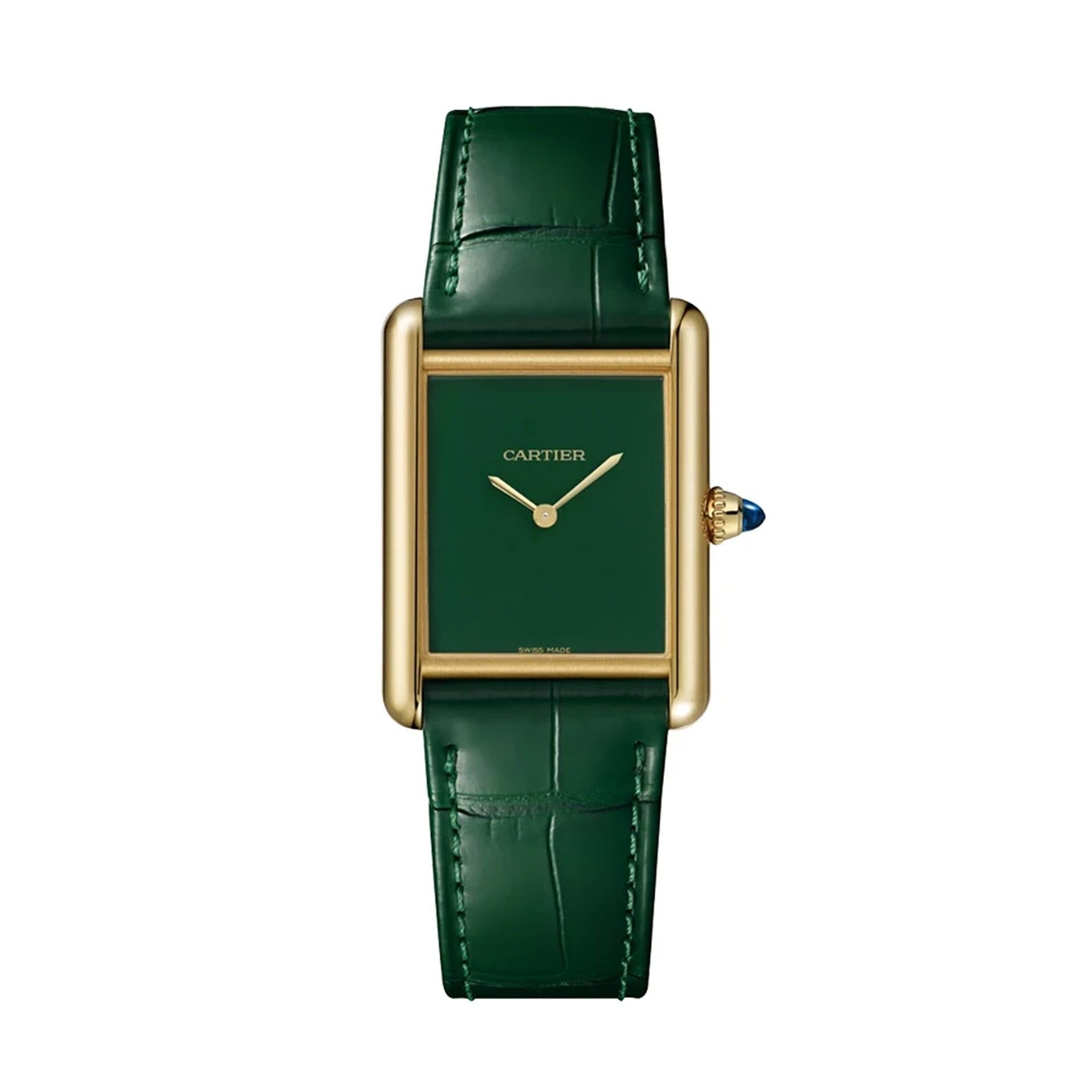 CARTIER Tank Louis Cartier Modello Grande, Oro Giallo, Pelle 33.7 x 25.5 MM WGTA0191