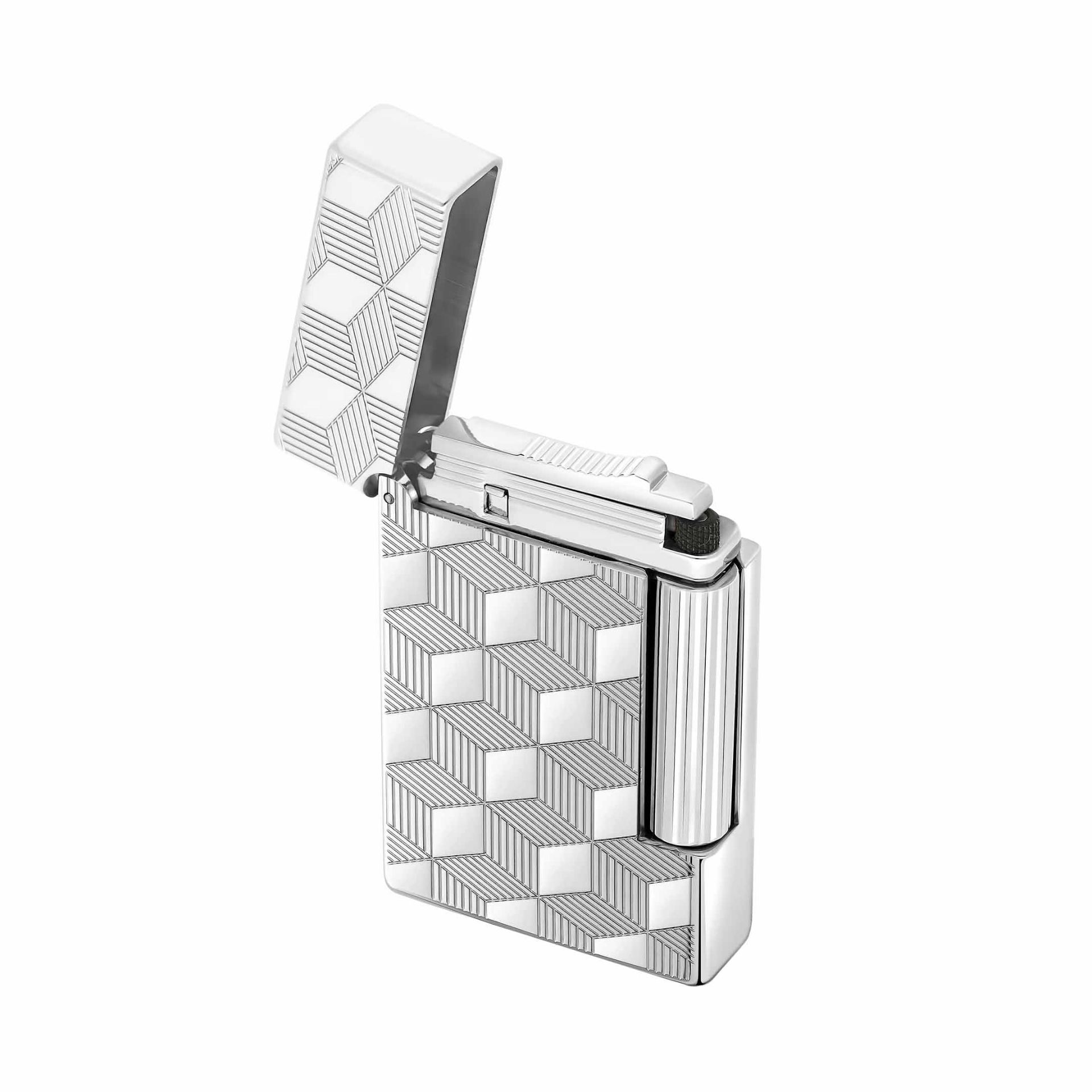 S. T. DUPONT Accendino Initial Cube Argento  020840