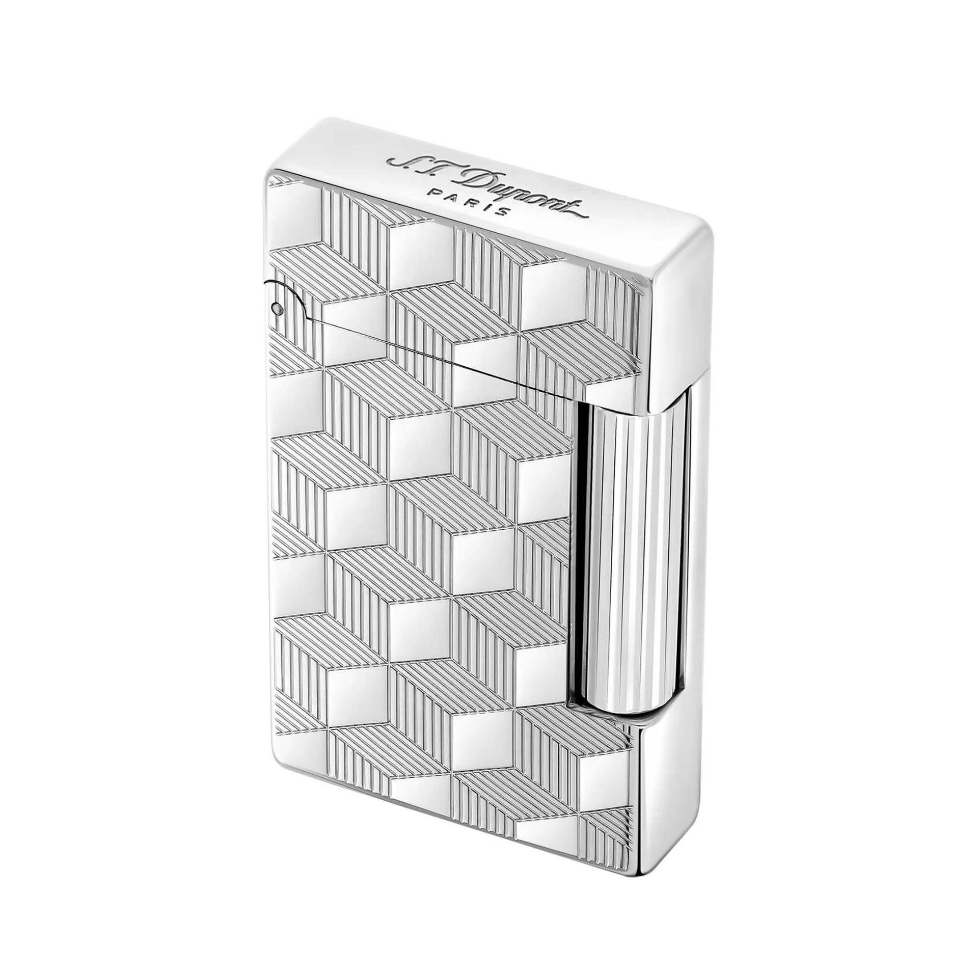 S. T. DUPONT Accendino Initial Cube Argento  020840