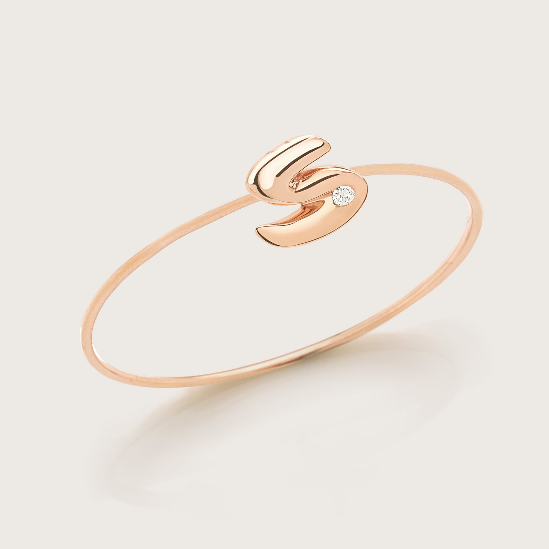 ASTRUA Bracciale "S" C'Est Moi, Oro Rosa, Diamante  CM85DBCNS.PMS