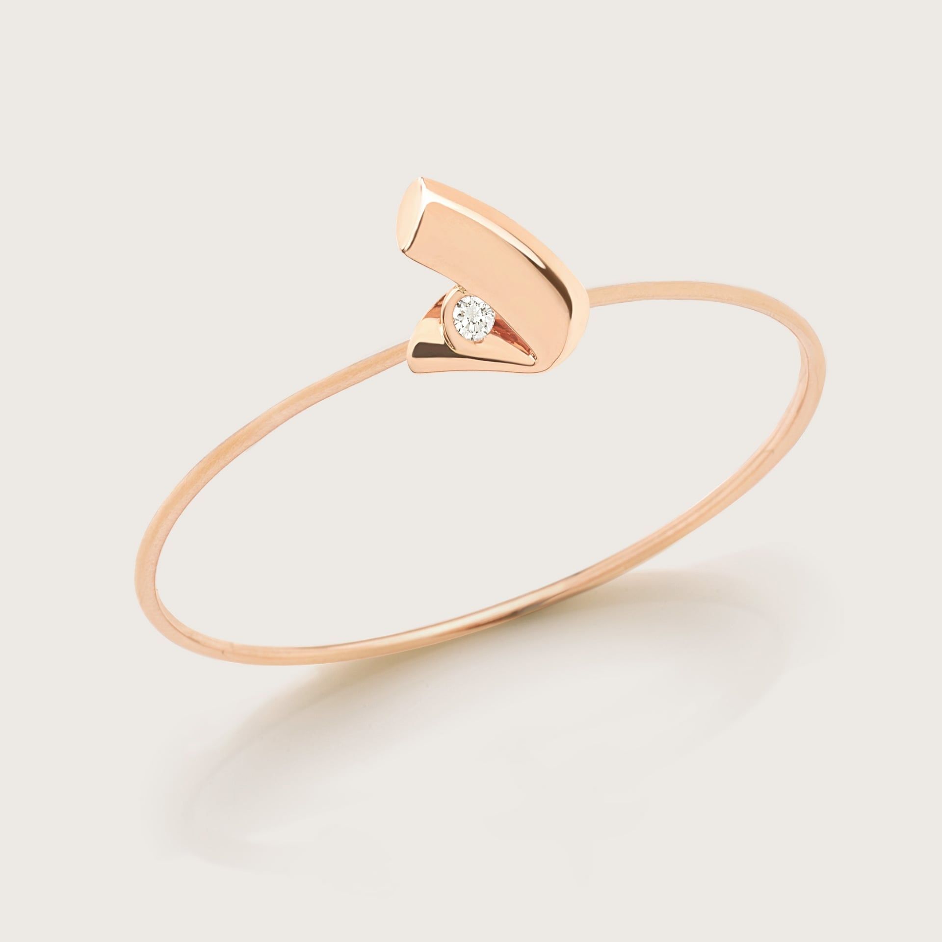 ASTRUA Bracciale "V" C'Est Moi, Oro Rosa, Diamante  CM85DBCNS.PMV