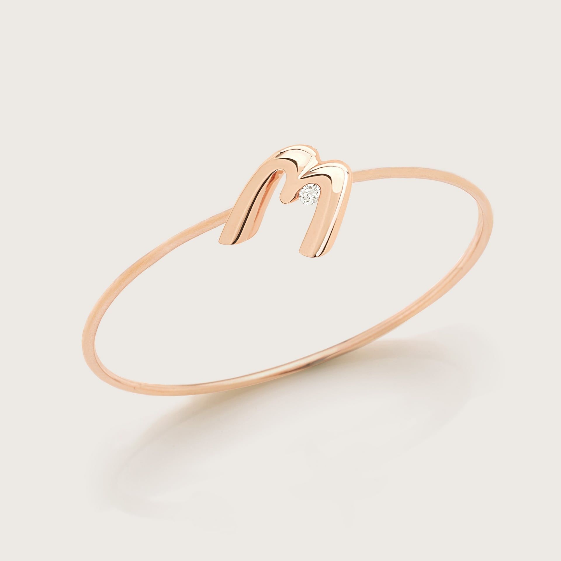 ASTRUA Bracciale "M" C'Est Moi, Oro Rosa, Diamante  CM85DBCNS.PMM