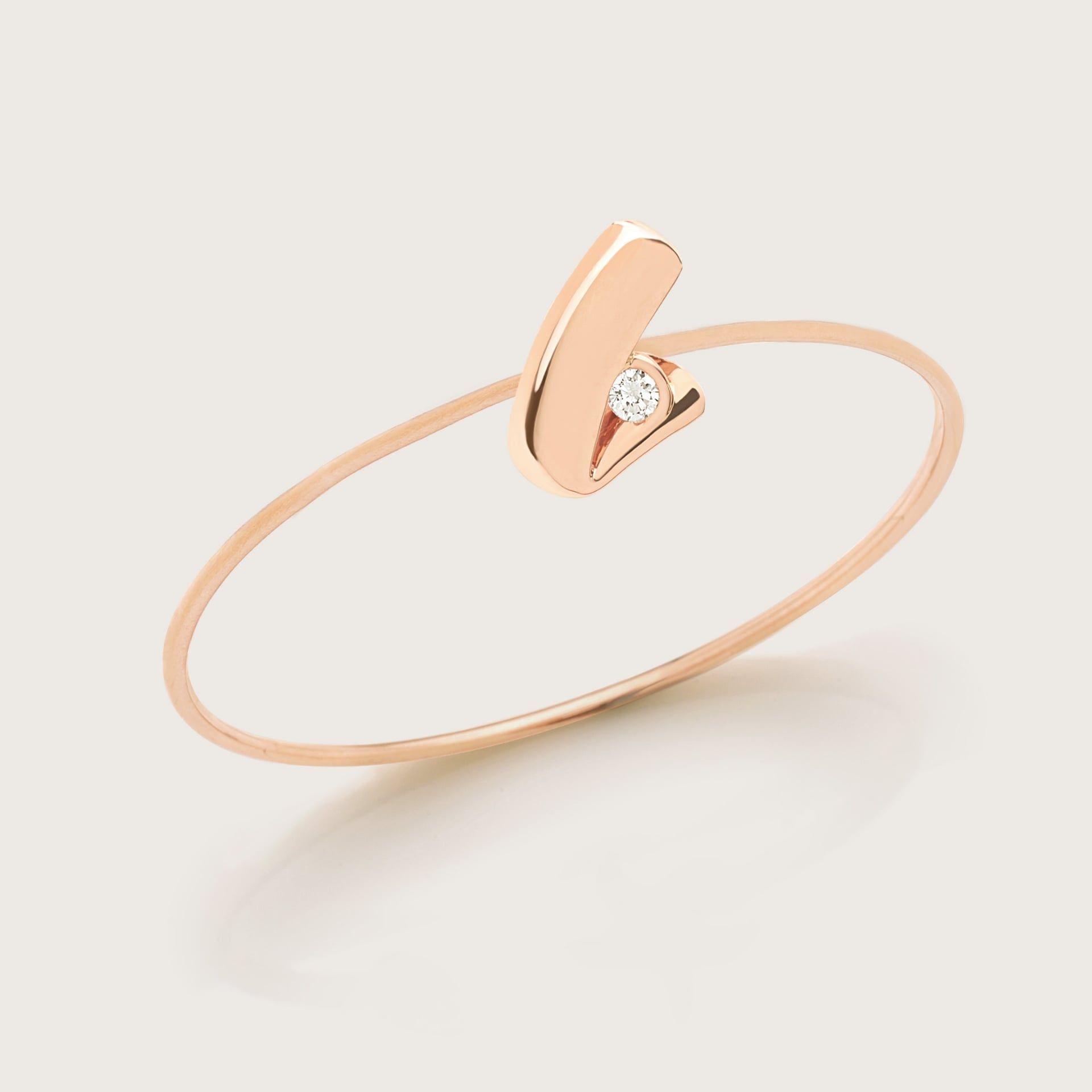 ASTRUA Bracciale "L" C'Est Moi, Oro Rosa, Diamante  CM85DBCNS.PML