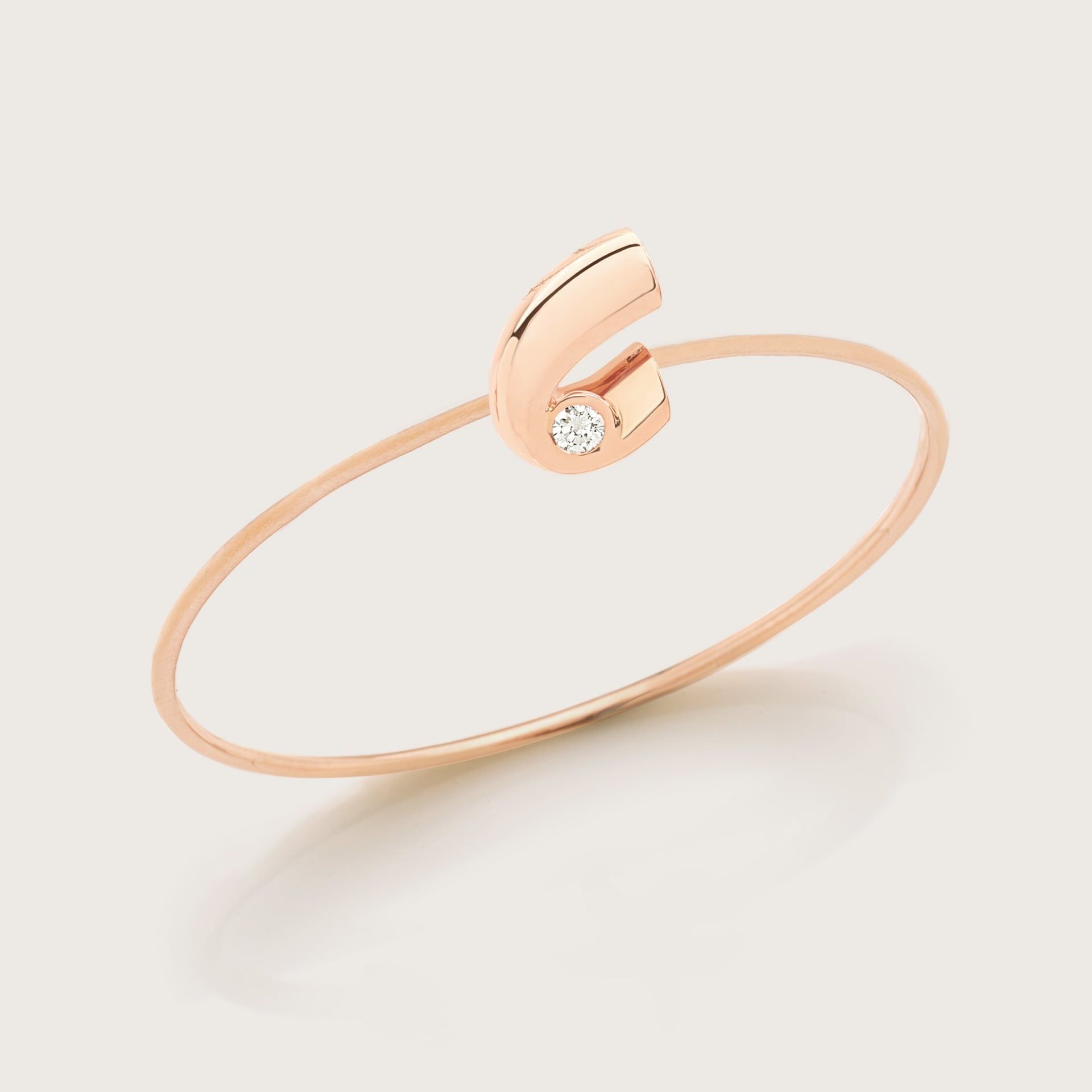 ASTRUA Bracciale "C" C'Est Moi, Oro Rosa, Diamante  CM85DBCNS.PC