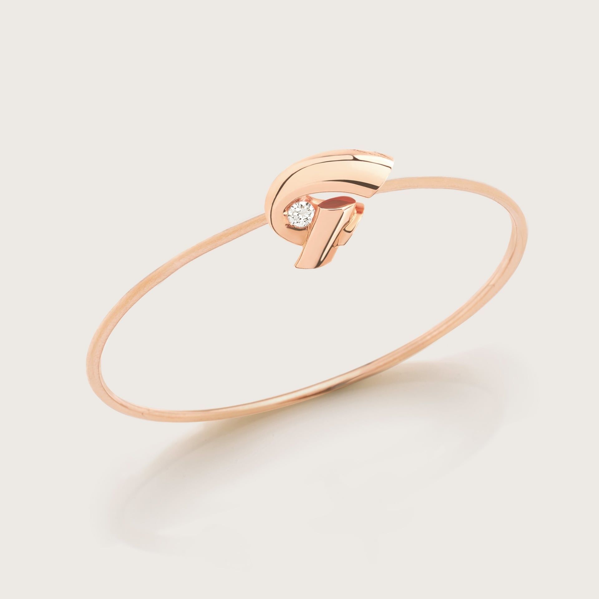 ASTRUA Bracciale "G" C'Est Moi, Oro Rosa, Diamante  CM85DBCNS.PG