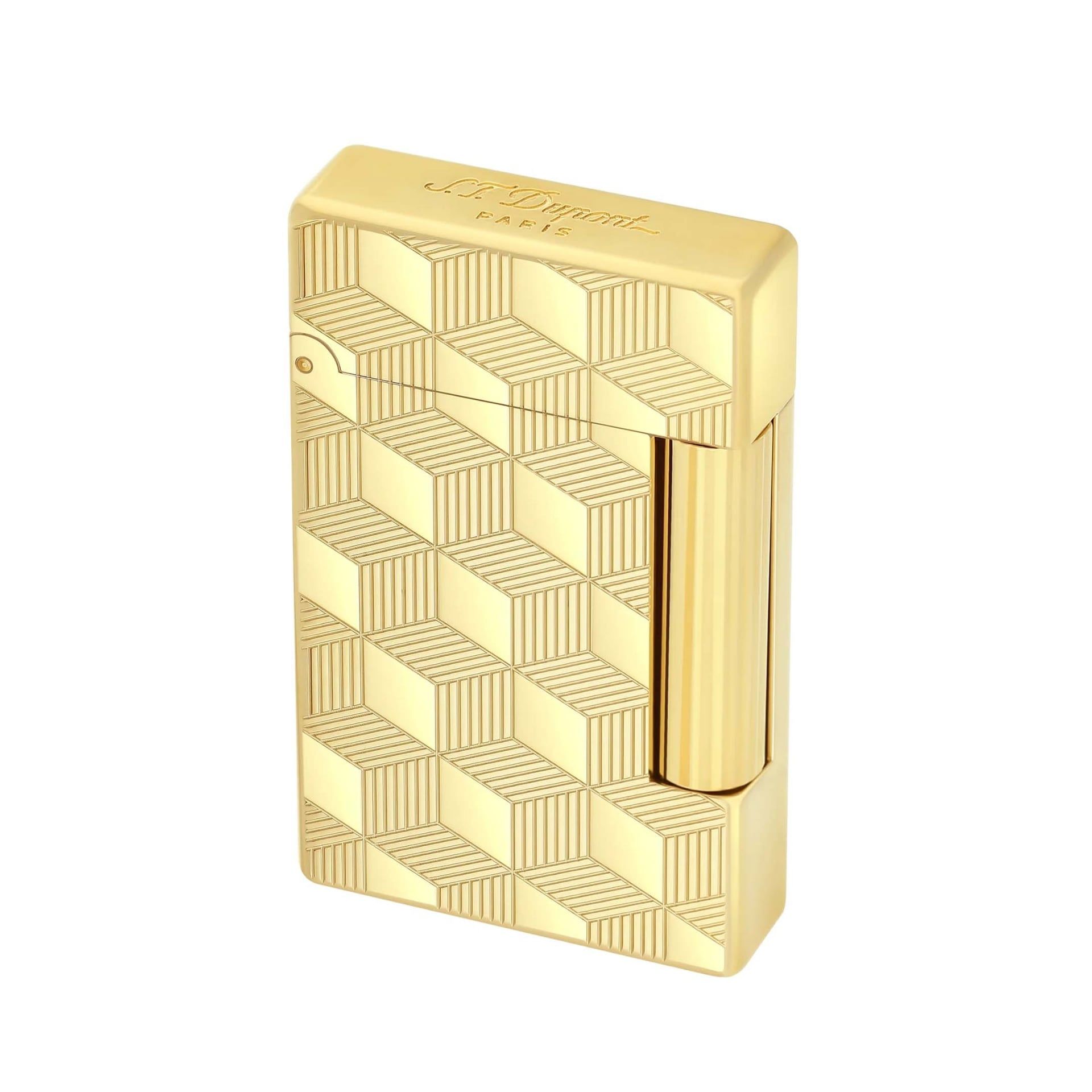 S. T. Dupont Accendino Initial Cube Oro  020841