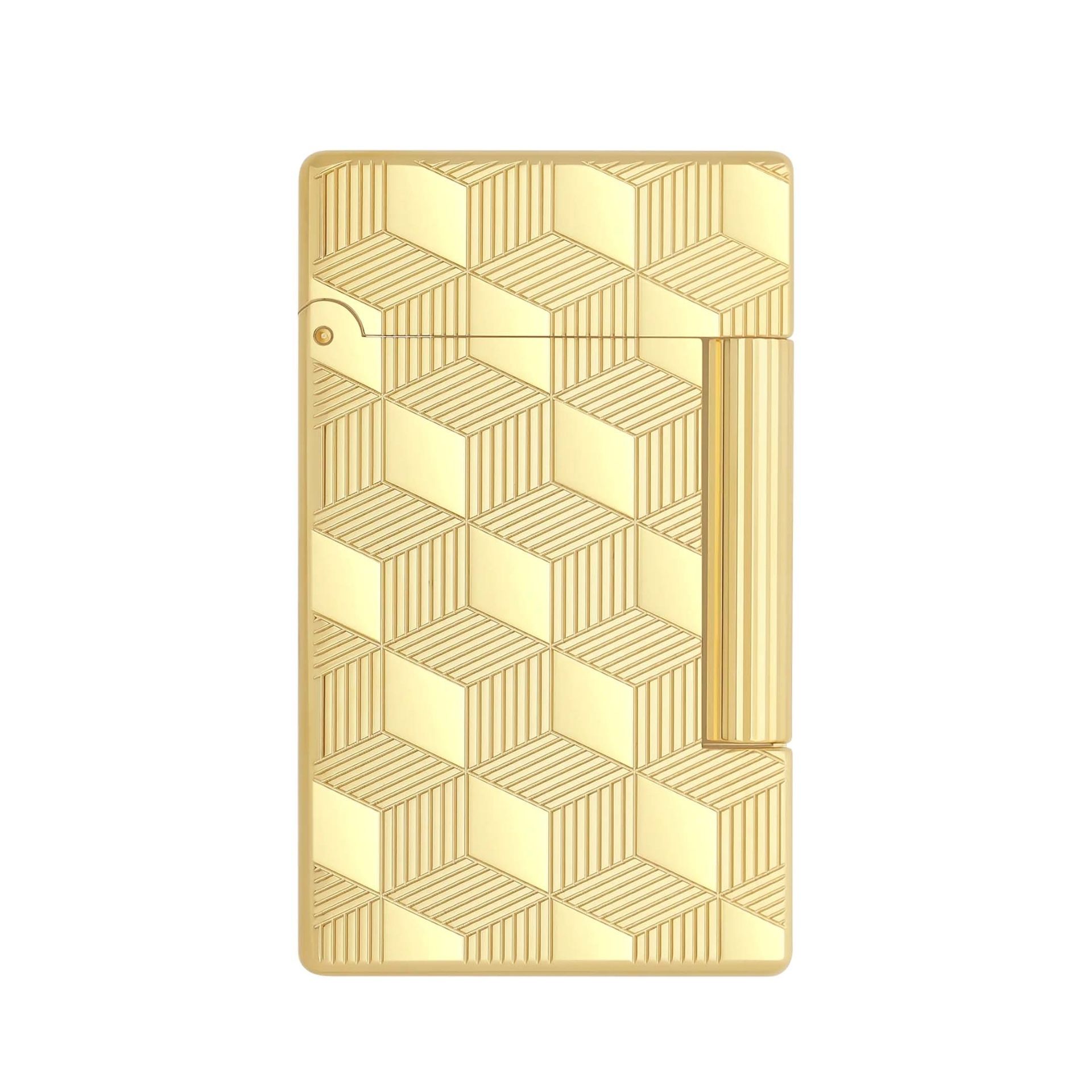 S. T. Dupont Accendino Initial Cube Oro  020841