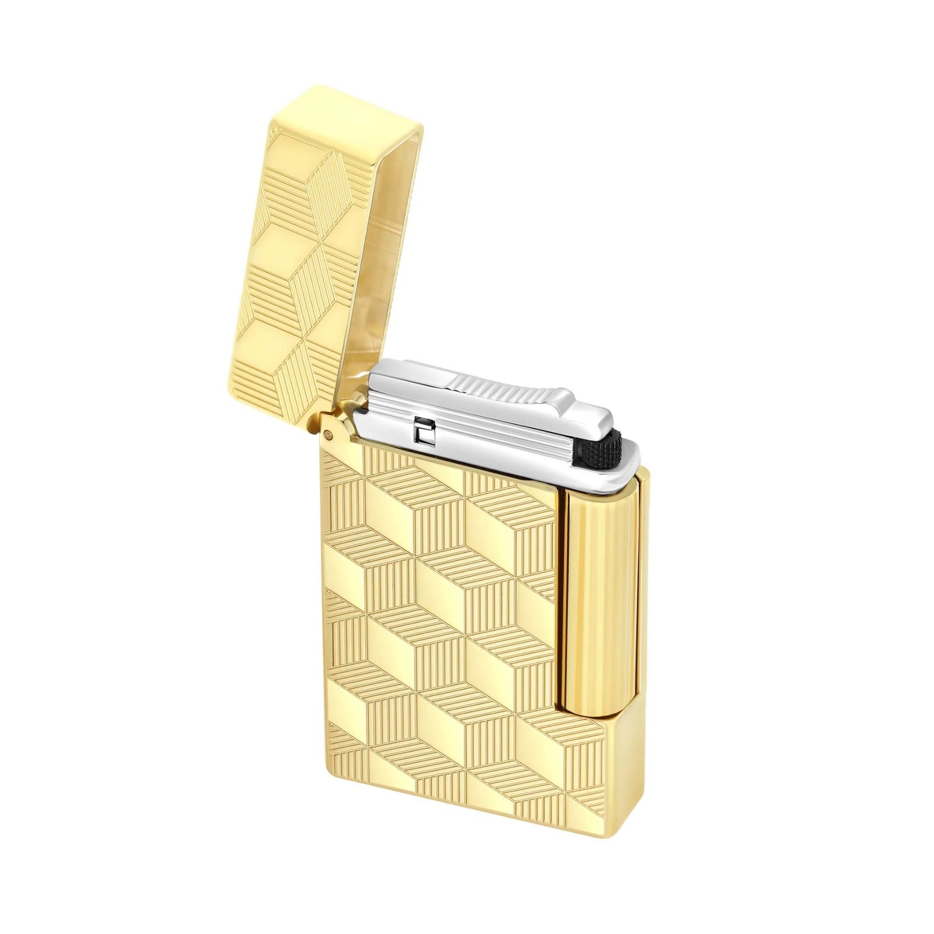 S. T. Dupont Accendino Initial Cube Oro  020841