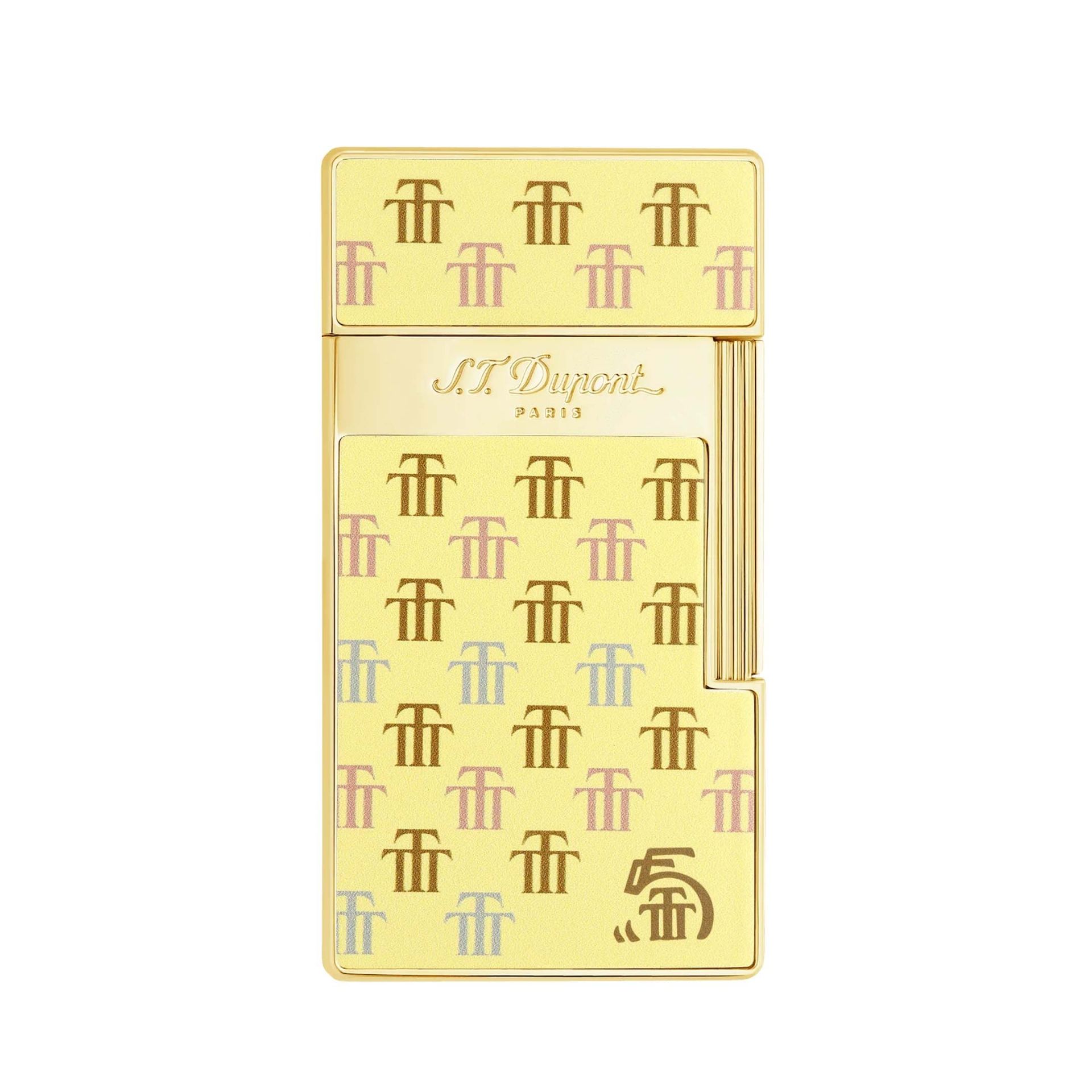 S. T. DUPONT Accendino Biggy Cromo Trinidad Giallo  025077