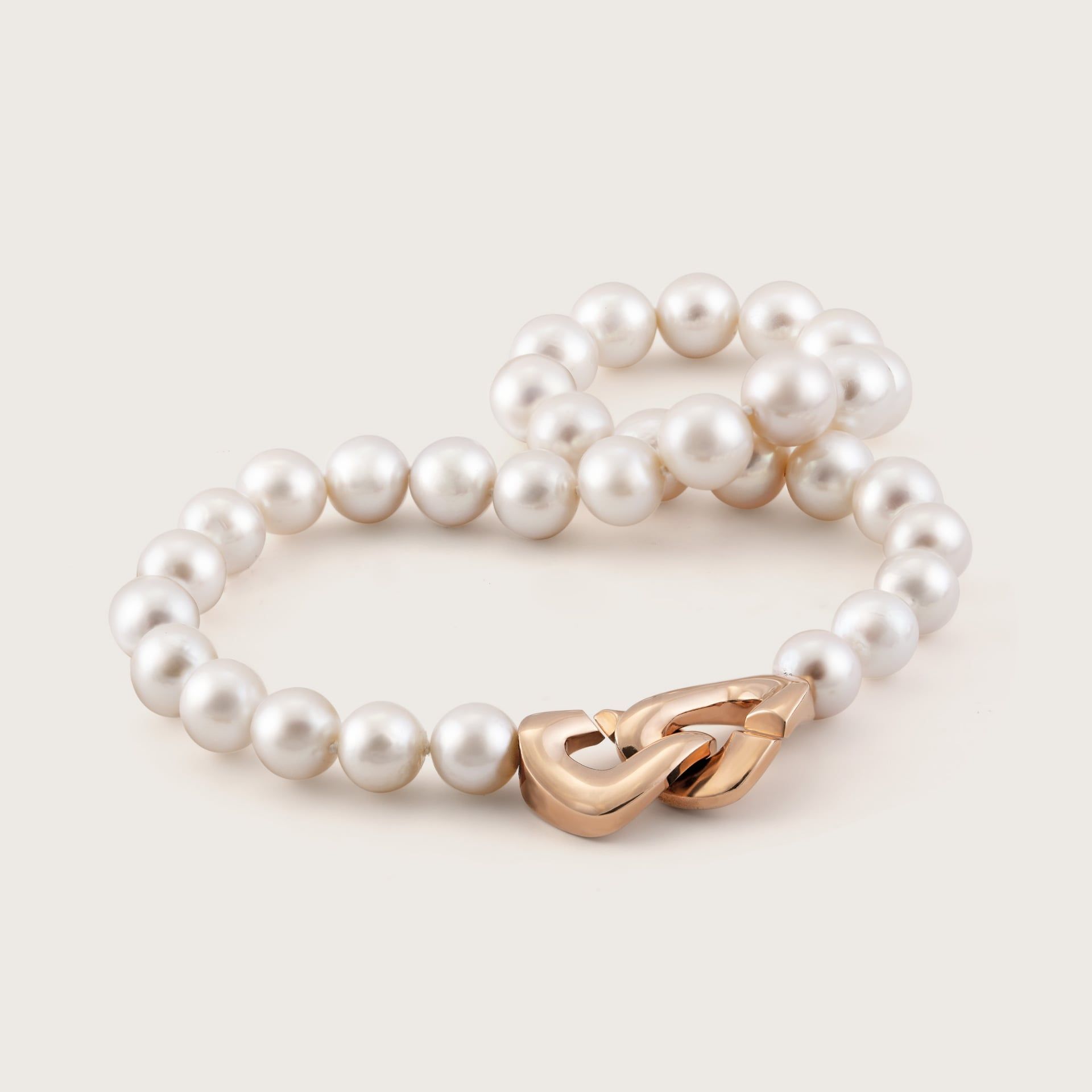 ASTRUA Collana Diva, Perle Freshwater, Oro Rosa  DI659KTGRO-PFWB12-15