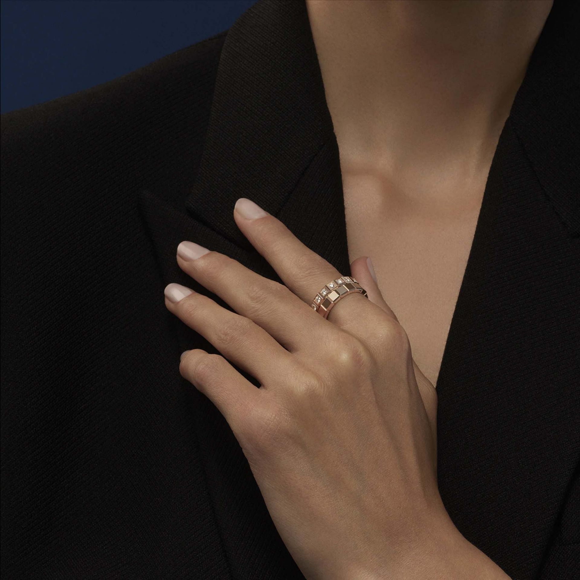 CHOPARD Anello Ice Cube Medium Pavé  @829834-5099