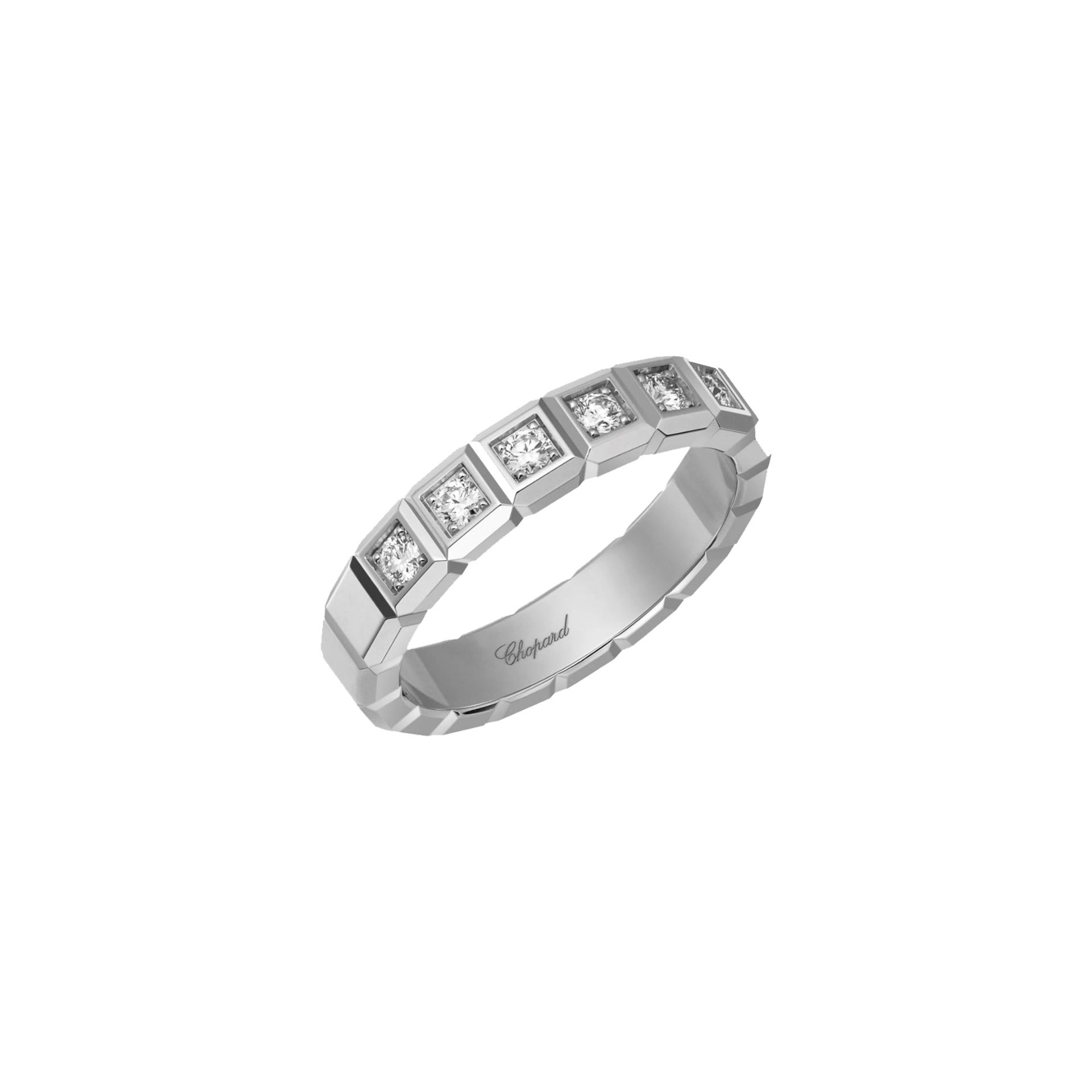 CHOPARD Anello Ice Cube Medium Semi-Pavé  @829834-1039