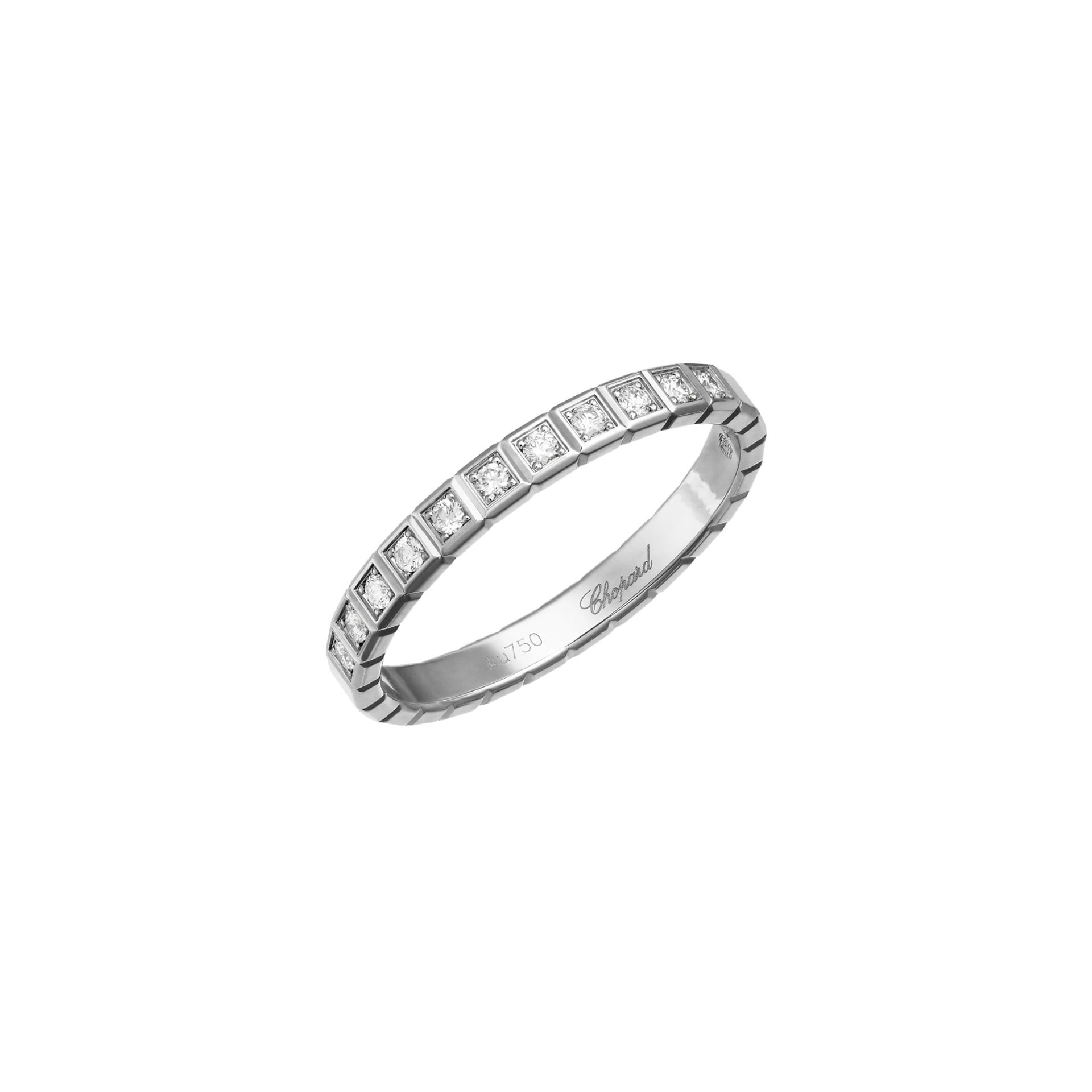 CHOPARD Anello Ice Cube Mini Semi-Pavé  @827702-1259