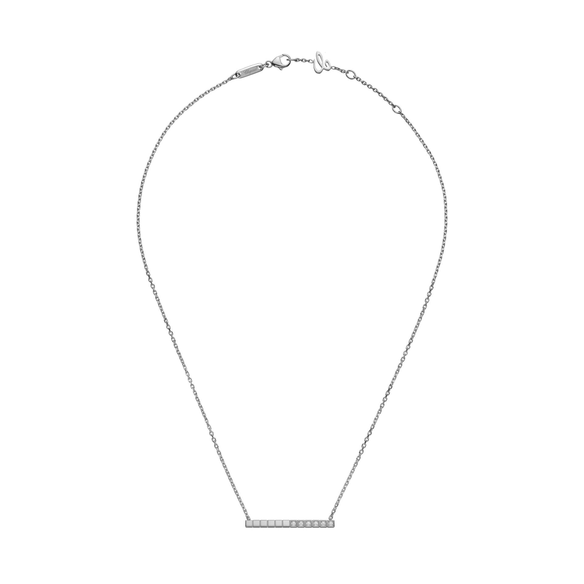 CHOPARD Collana Ice Cube Semi-Pavé  @817702-1002