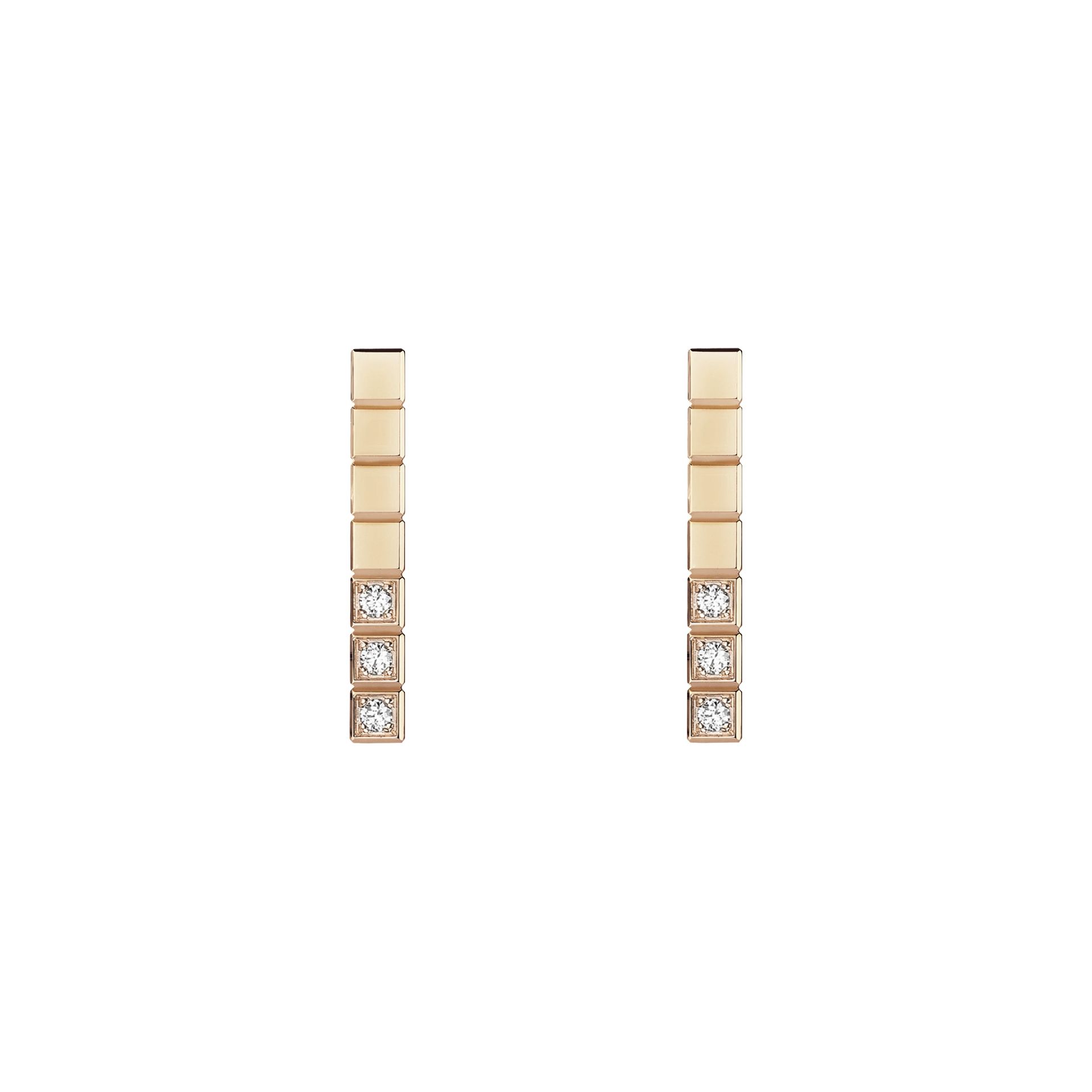 CHOPARD Orecchini Pendenti Ice Cube Semi-Pavé  @837702-5002