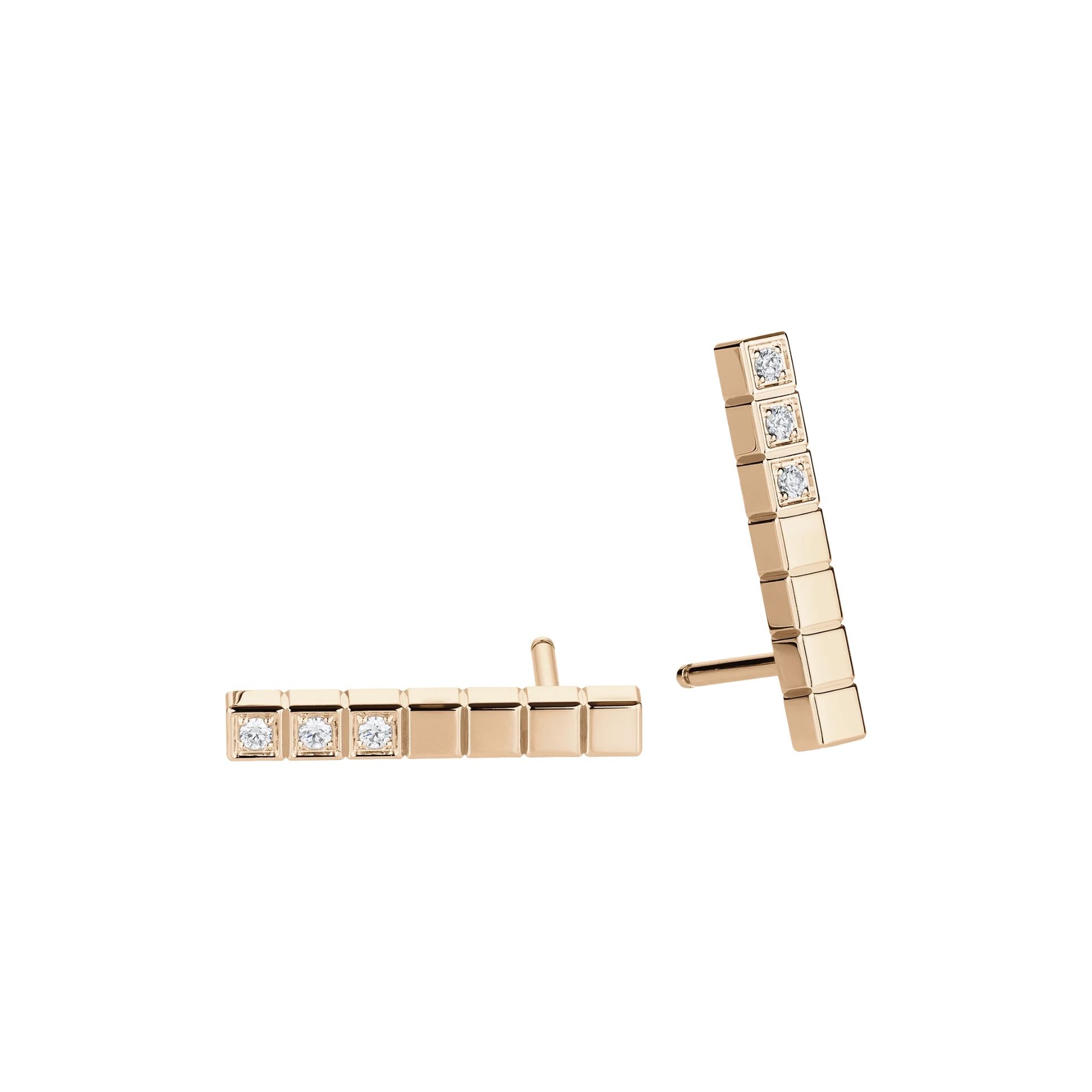 CHOPARD Orecchini Pendenti Ice Cube Semi-Pavé  @837702-5002