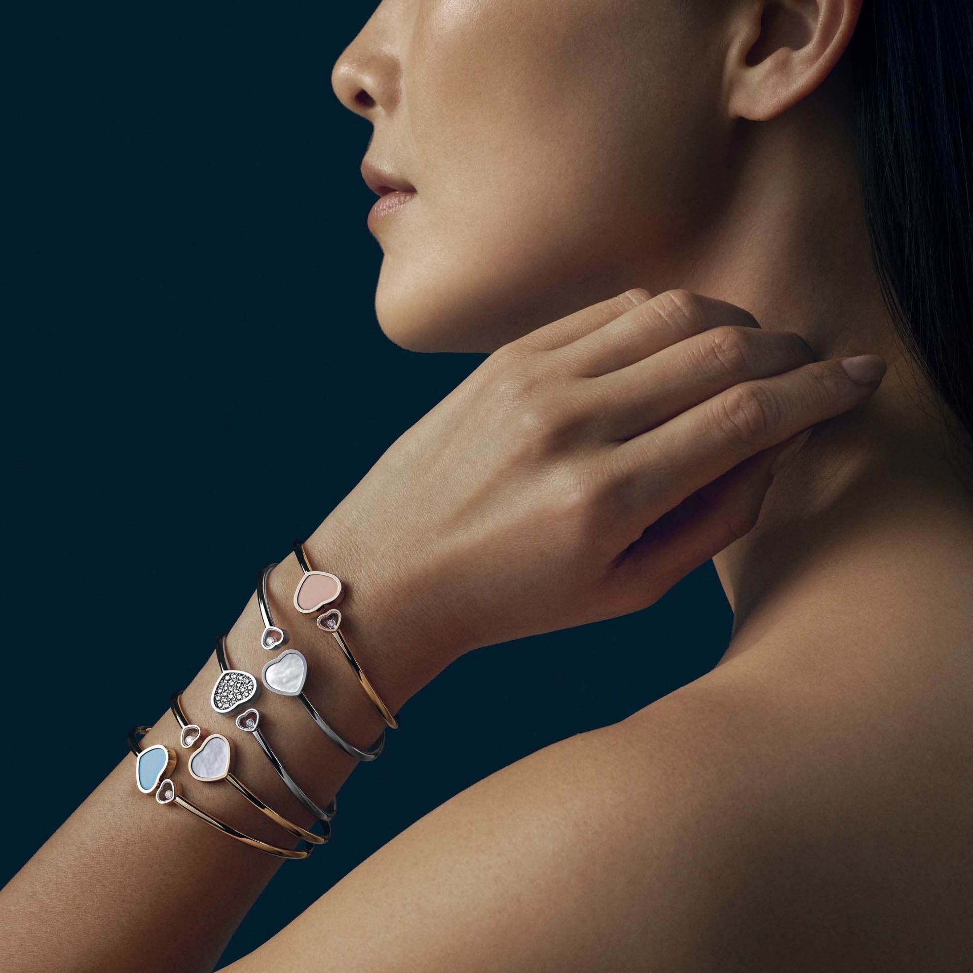 CHOPARD Bracciale Giunco Happy Hearts  @857482-1300