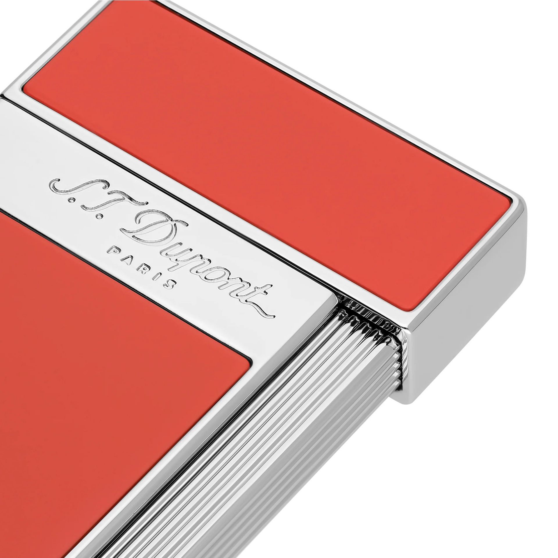 S. T. DUPONT Accendino Slimmy Cromo Corallo  028006