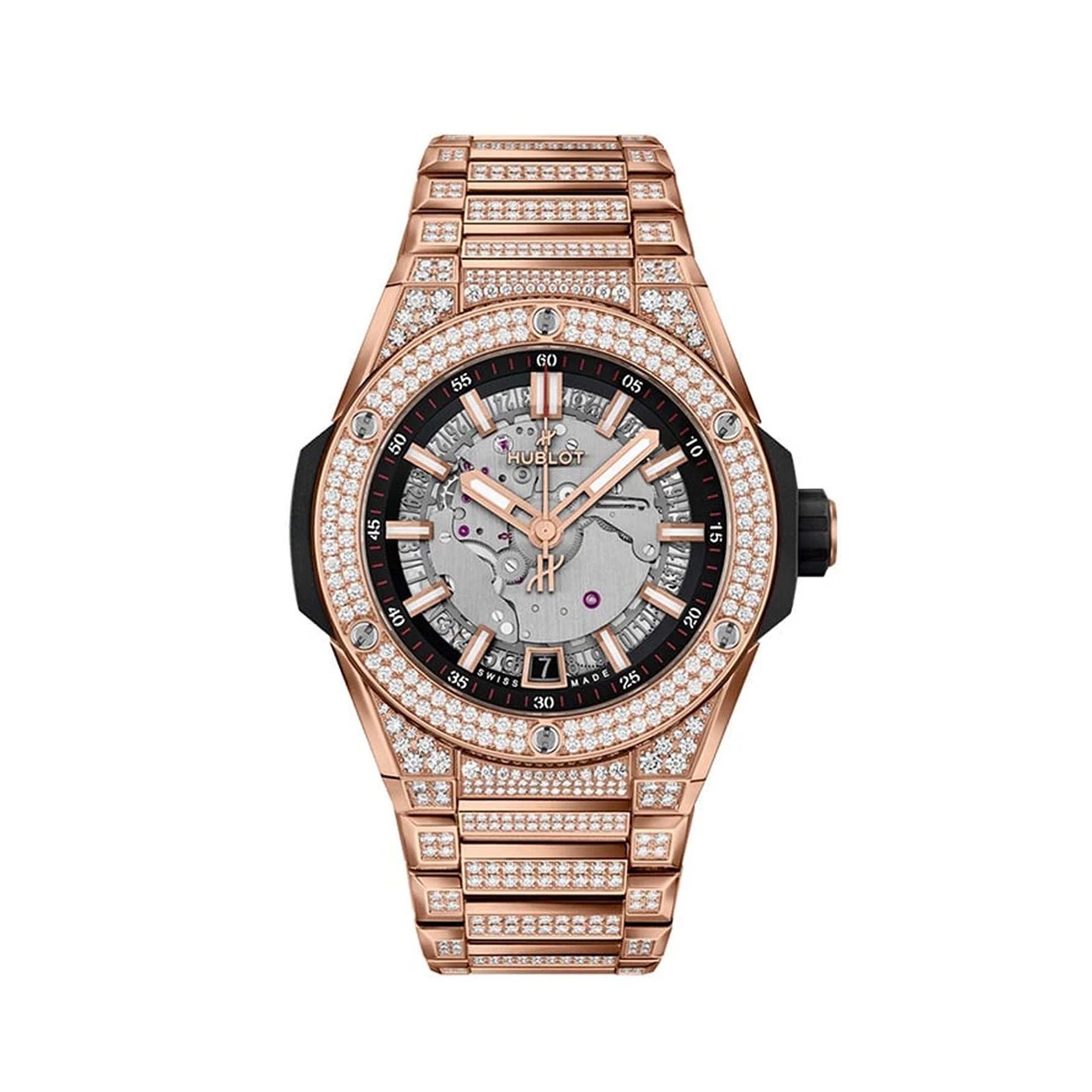 HUBLOT Big Bang Integrated Time Only Yellow Gold Jewellery 40 MM 456.VX.0130.VX.9804