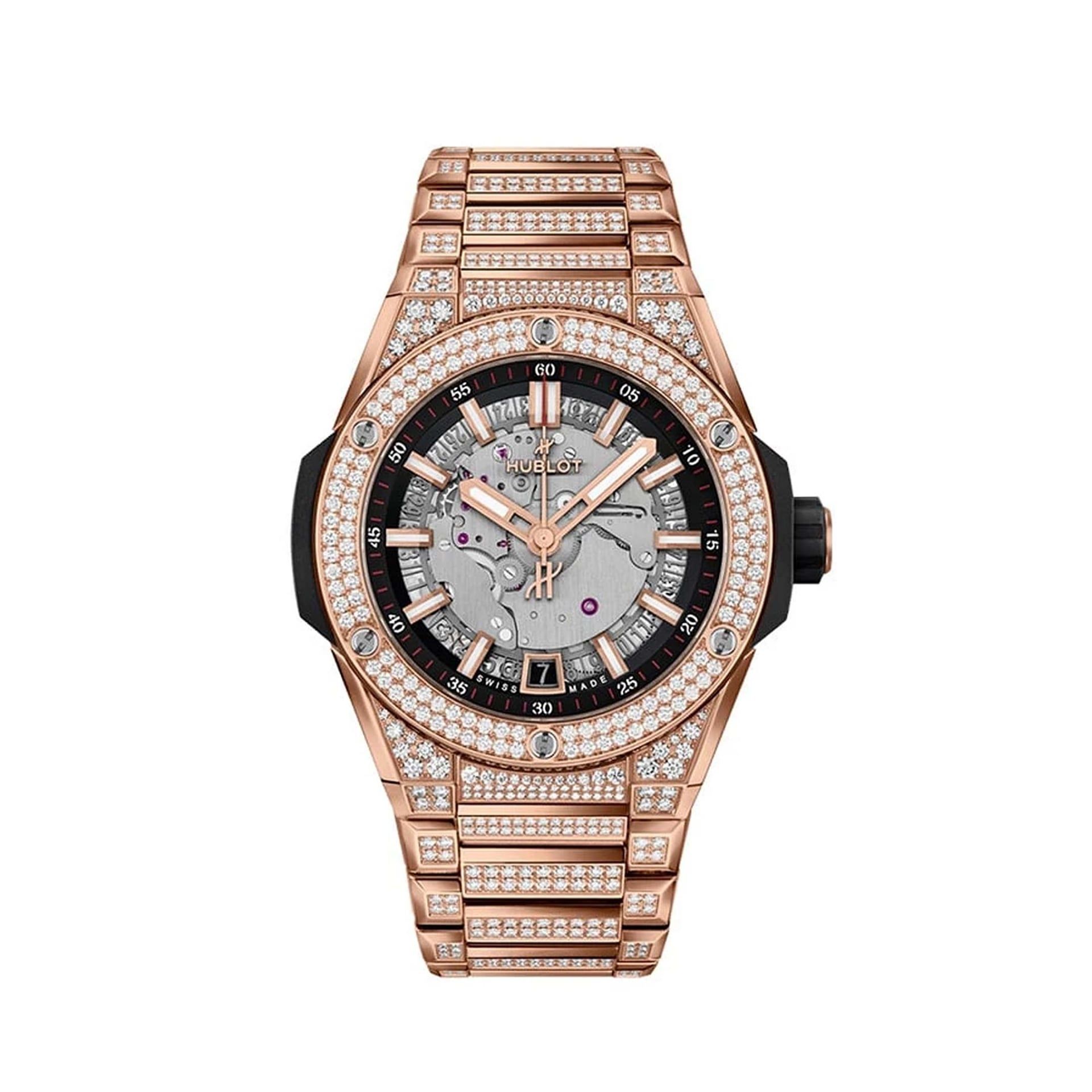 HUBLOT Big Bang Integrated Time Only King Gold Pavé 40 MM 456.OX.0180.OX.3704