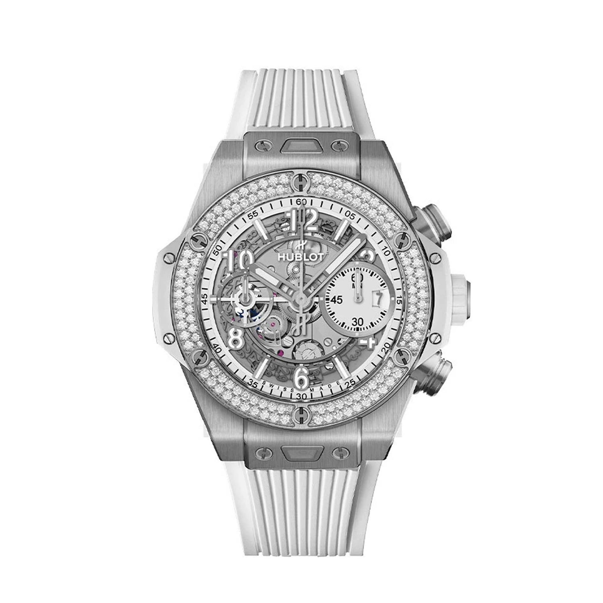 HUBLOT Big Bang Unico Titanium White Diamonds 42 MM 441.NE.2011.RW.1104