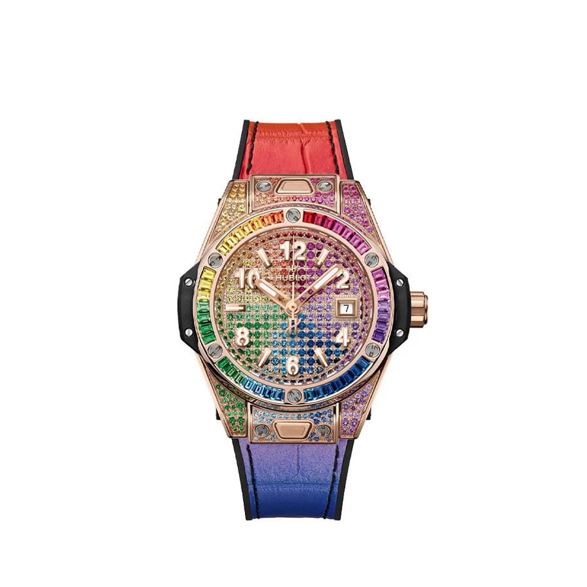 HUBLOT Big Bang One Click King Gold Rainbow 33 MM 485.OX.9900.LR.0999