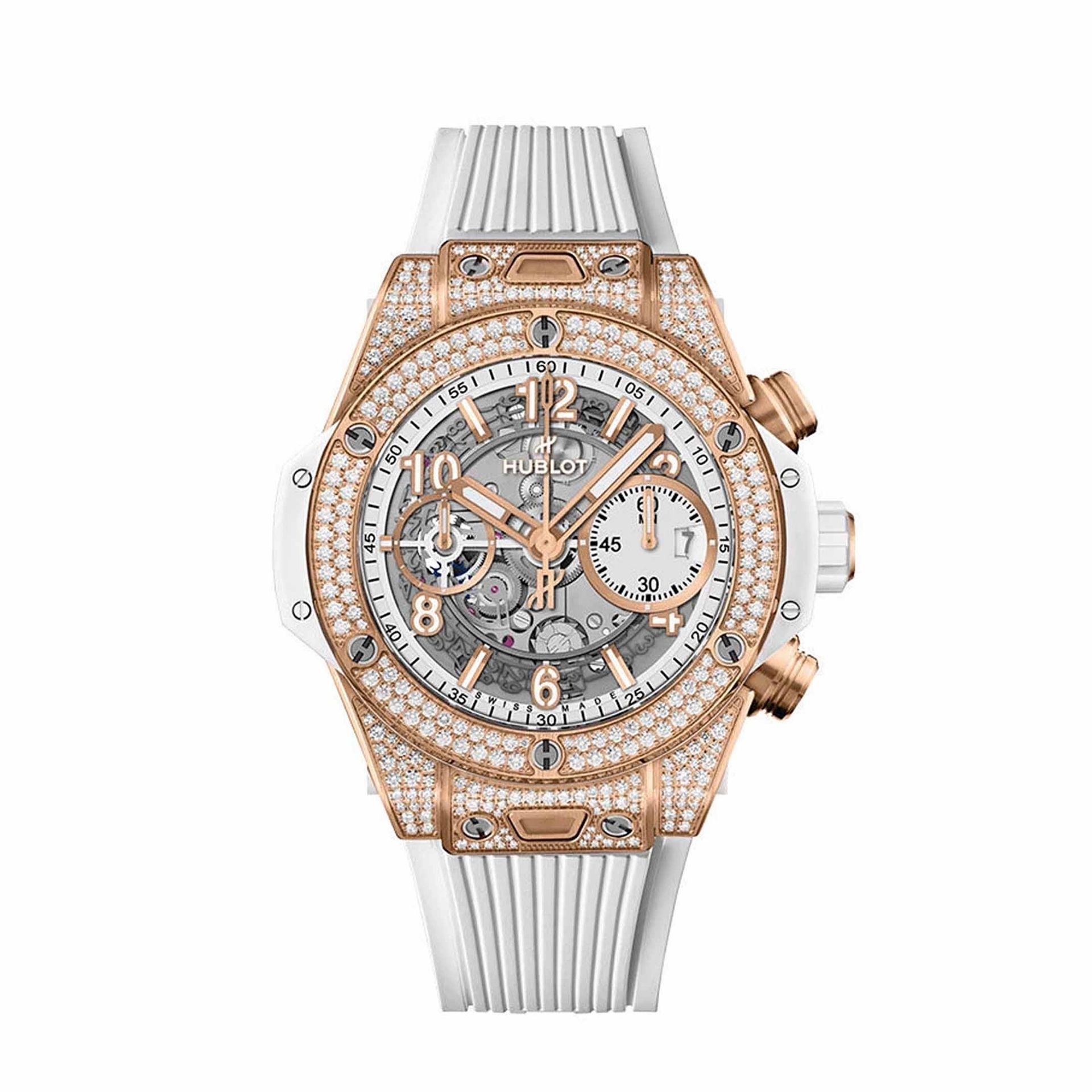 HUBLOT Big Bang Unico King Gold White Pavé 42 MM 441.OE.2011.RW.1704
