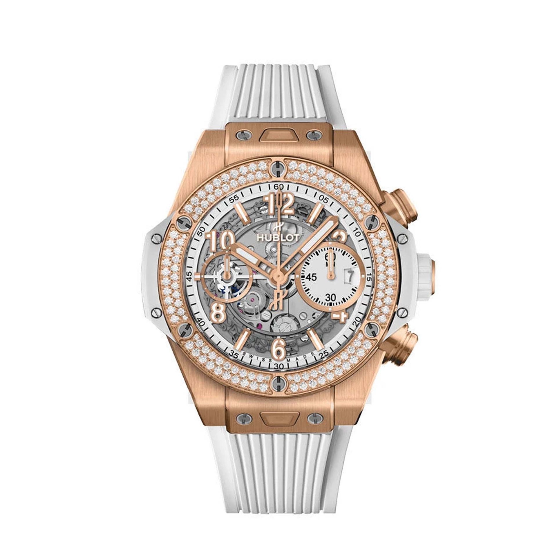 HUBLOT Big Bang Unico King Gold White Diamonds 42 MM 441.OE.2011.RW.1104