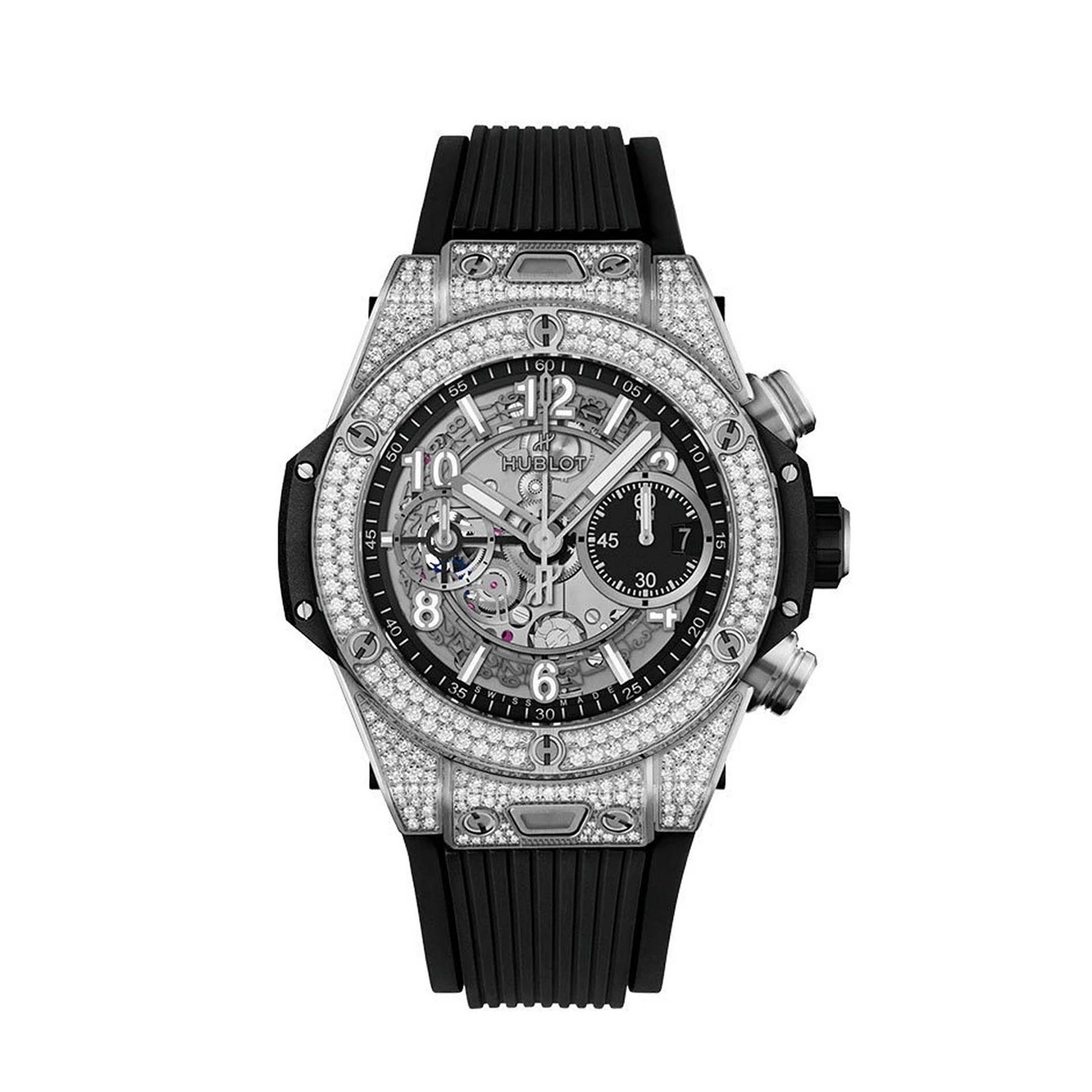 HUBLOT Big Bang Unico Titanium Pavé 42 MM 441.NX.1171.RX.1704