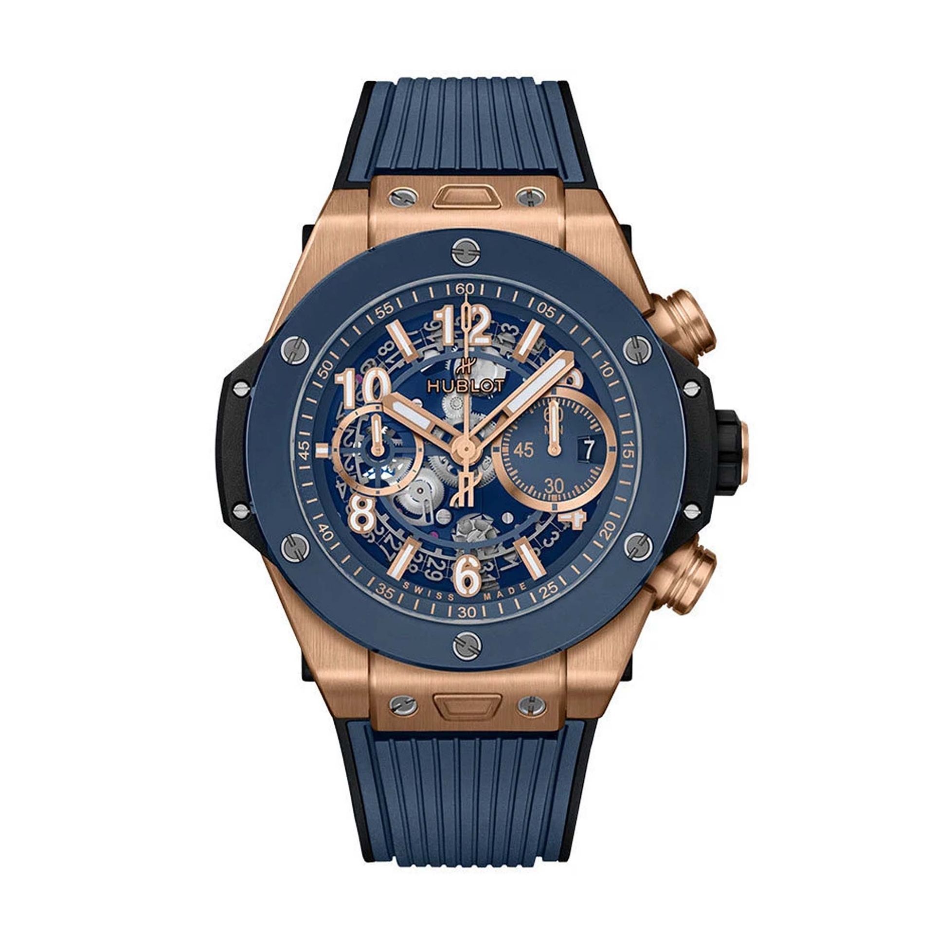 HUBLOT Big Bang Unico King Gold Blue Ceramic 44 MM 421.OL.5180.RX