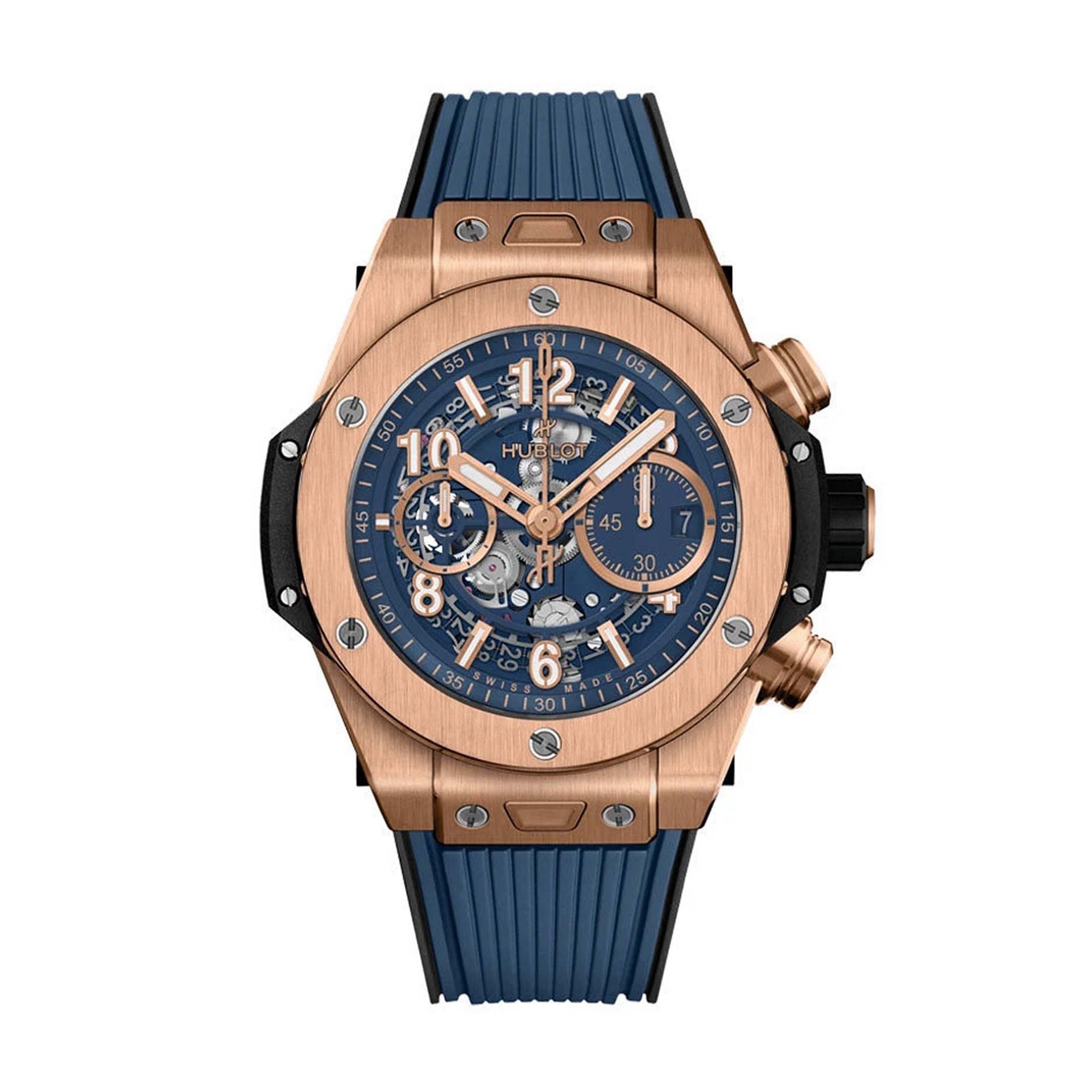 HUBLOT Big Bang Unico King Gold Blue 44 MM 421.OX.5180.RX