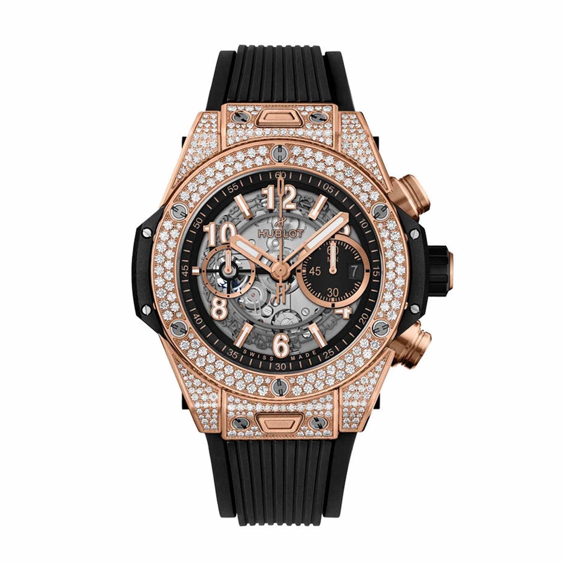 HUBLOT Big Bang Unico King Gold Pave' 44 MM 421.OX.1180.RX.1704