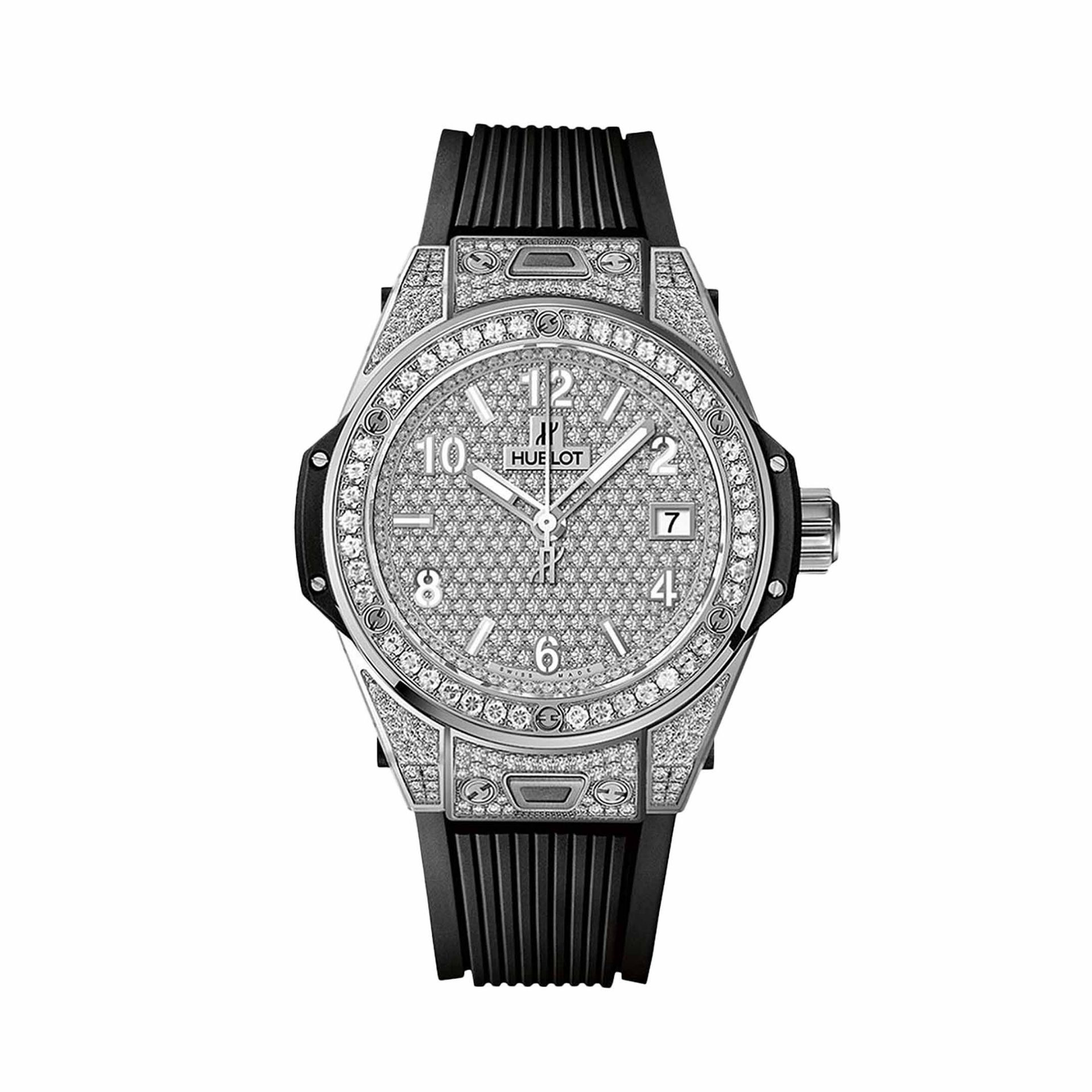 HUBLOT Big Bang One Click Steel Full Pavé 39 MM 465.SX.9010.RX.1604