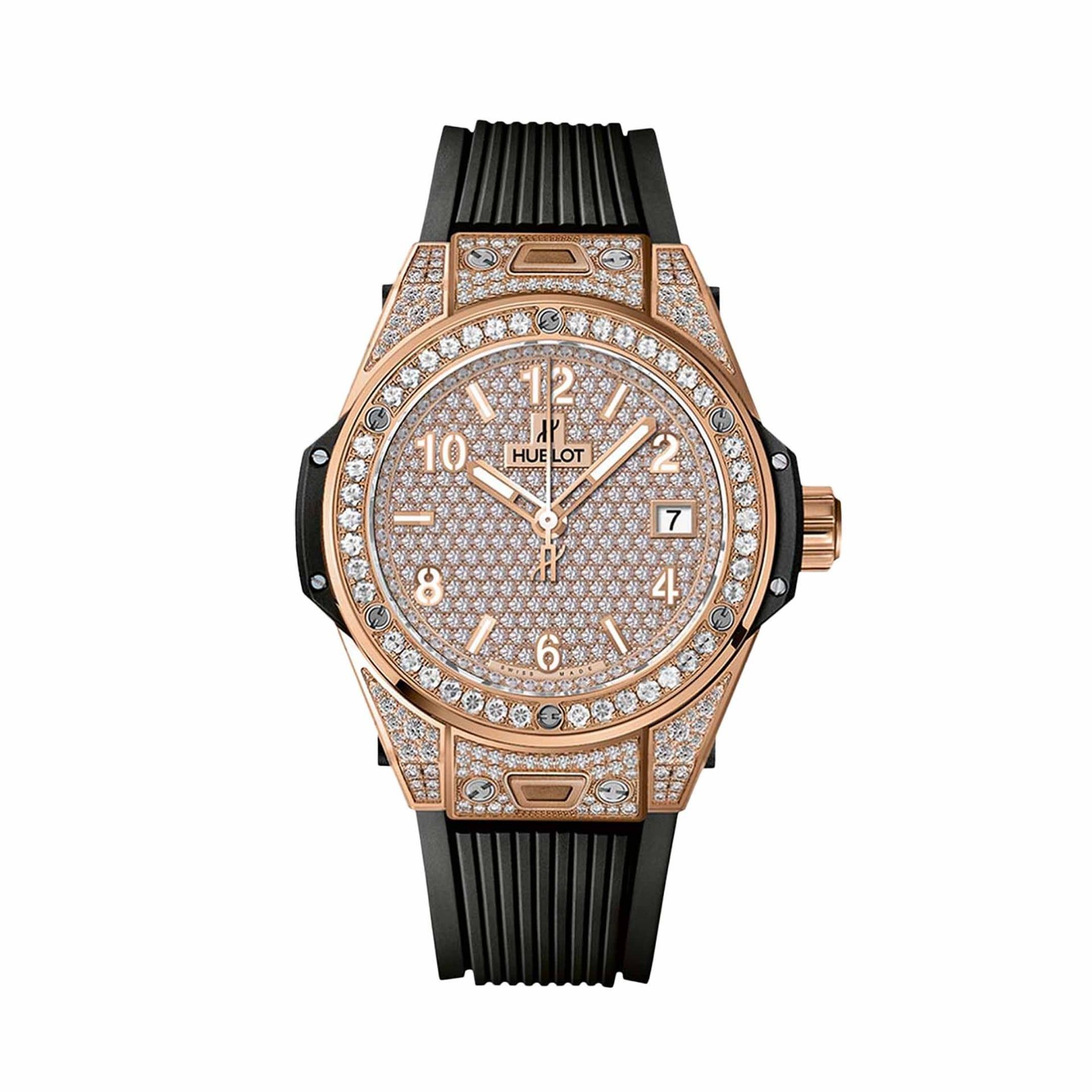 HUBLOT Big Bang One Click King Gold Full Pavé 39 MM 465.OX.9010.RX.1604