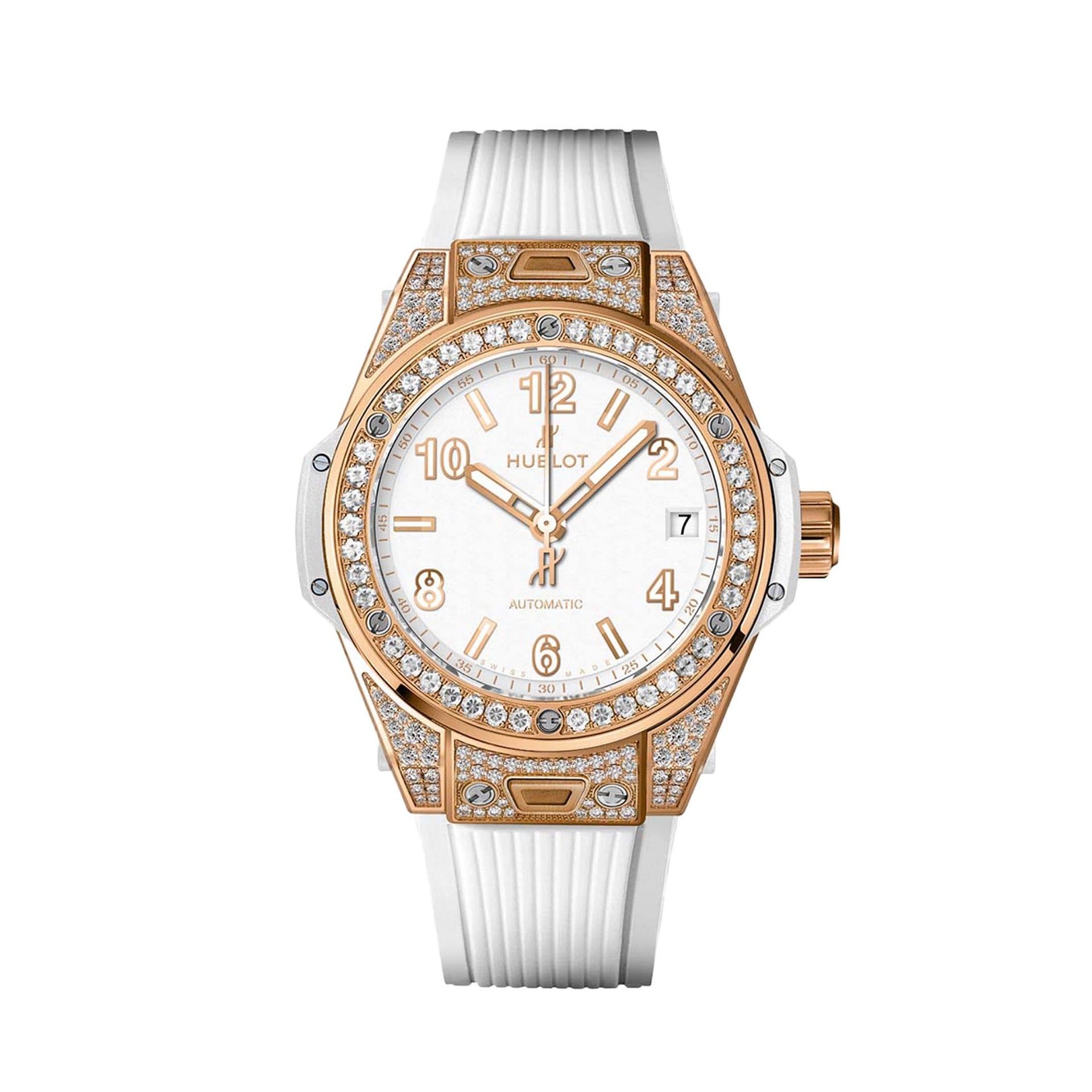 HUBLOT Big Bang One Click King Gold White Pavé 39 MM 465.OE.2080.RW.1604
