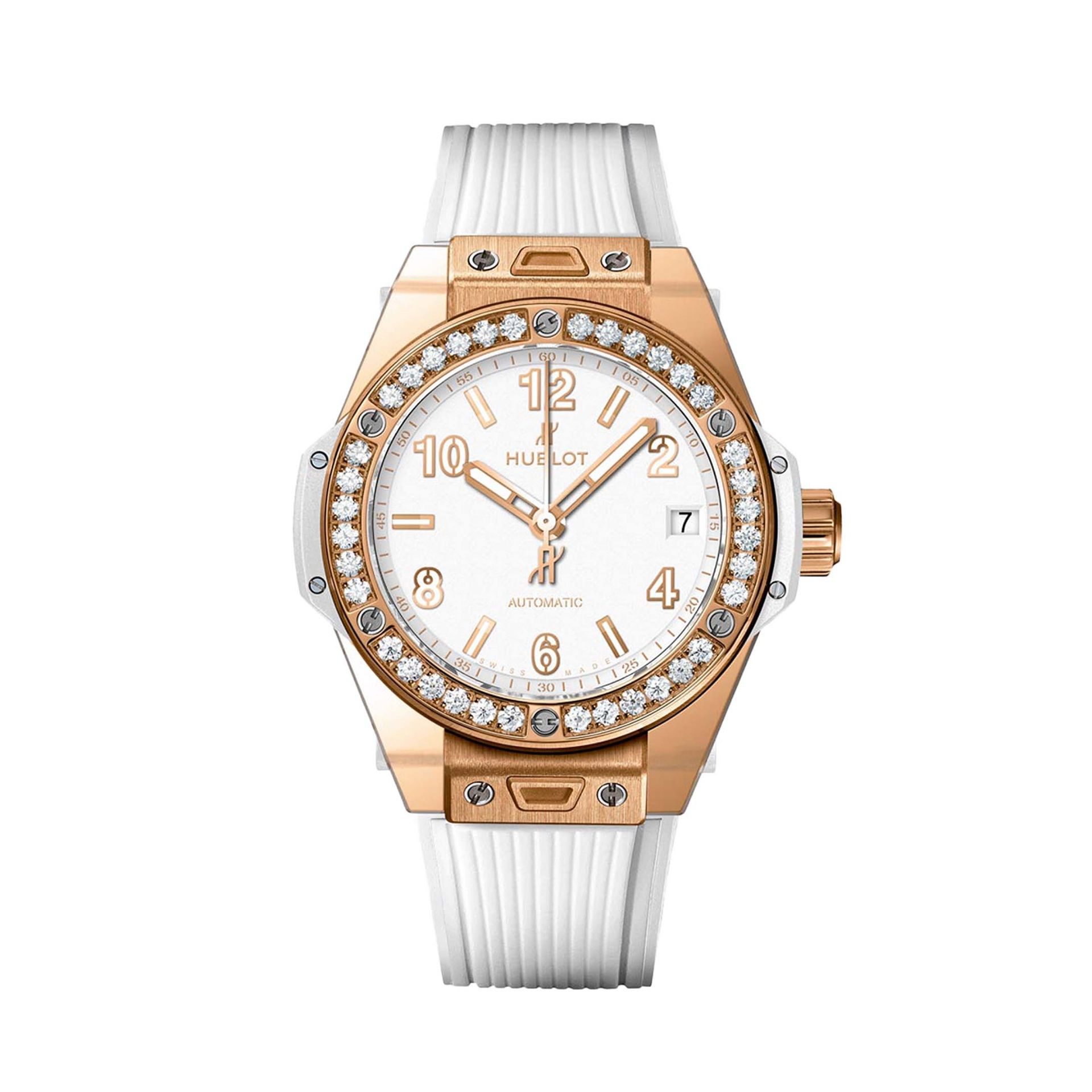 HUBLOT Big Bang One Click King Gold White Diamonds 39 MM 465.OE.2080.RW.1204