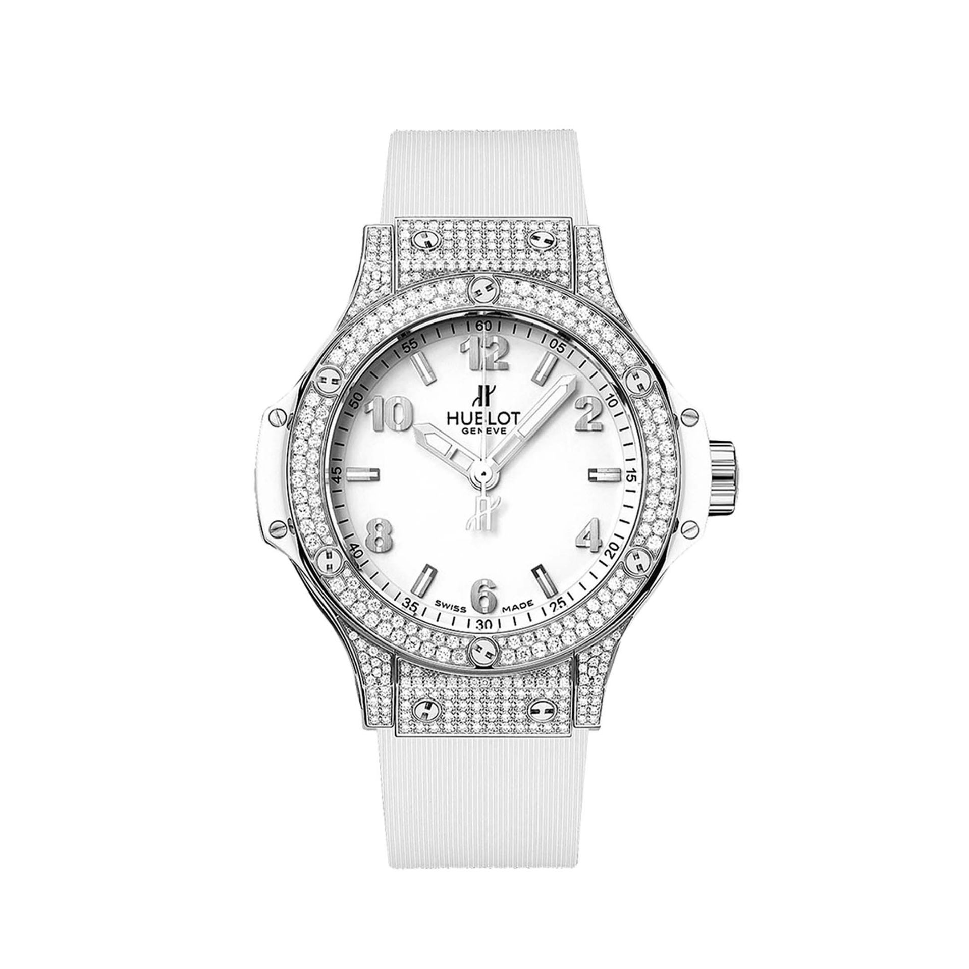 HUBLOT Big Bang Steel White Pavé 38 MM 361.SE.2010.RW.1704