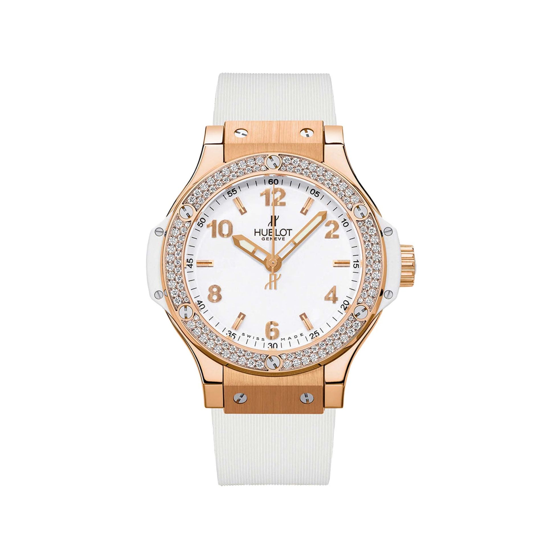 HUBLOT Big Bang Gold White Diamonds 38 MM 361.PE.2010.RW.1104