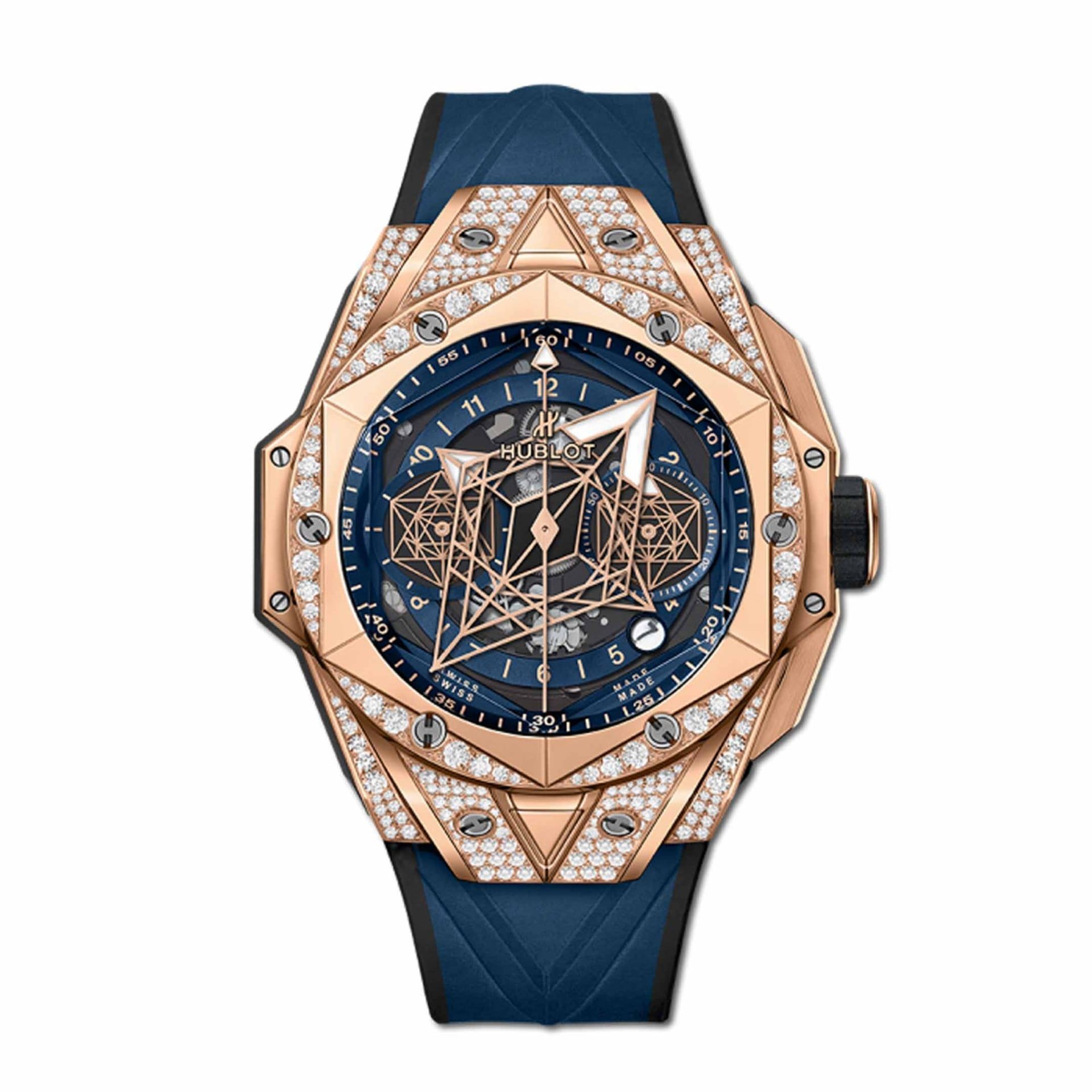 HUBLOT Big Bang Sang Bleu Ii King Gold Blue Pavé 45 MM 418.OX.5108.RX.1604.MXM20